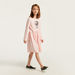 Sanrio Hello Kitty Print Drop Waist Dress with Long Sleeves-Dresses%2C Gowns and Frocks-thumbnail-0
