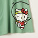 Sanrio Hello Kitty Print Dress with Round Neck and Short Sleeves-Dresses%2C Gowns and Frocks-thumbnail-2