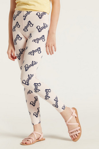 All-Over Barbie Print Leggings with Elasticated Waistband
