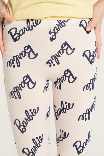 All-Over Barbie Print Leggings with Elasticated Waistband