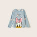 Disney Daisy Duck Print T-shirt with Round Neck and Long Sleeves-T Shirts-thumbnail-0
