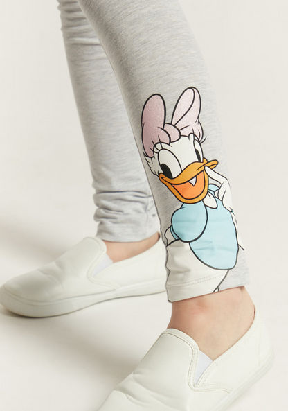 Disney Daisy Duck Print Leggings with Elasticated Waistband