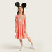 Disney Minie Mouse Print A-line Dress with Long Sleeves-Dresses%2C Gowns and Frocks-thumbnail-1