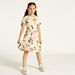 Disney Minnie Mouse Print Dress with Round Neck and Short Sleeves-Dresses%2C Gowns and Frocks-thumbnail-0
