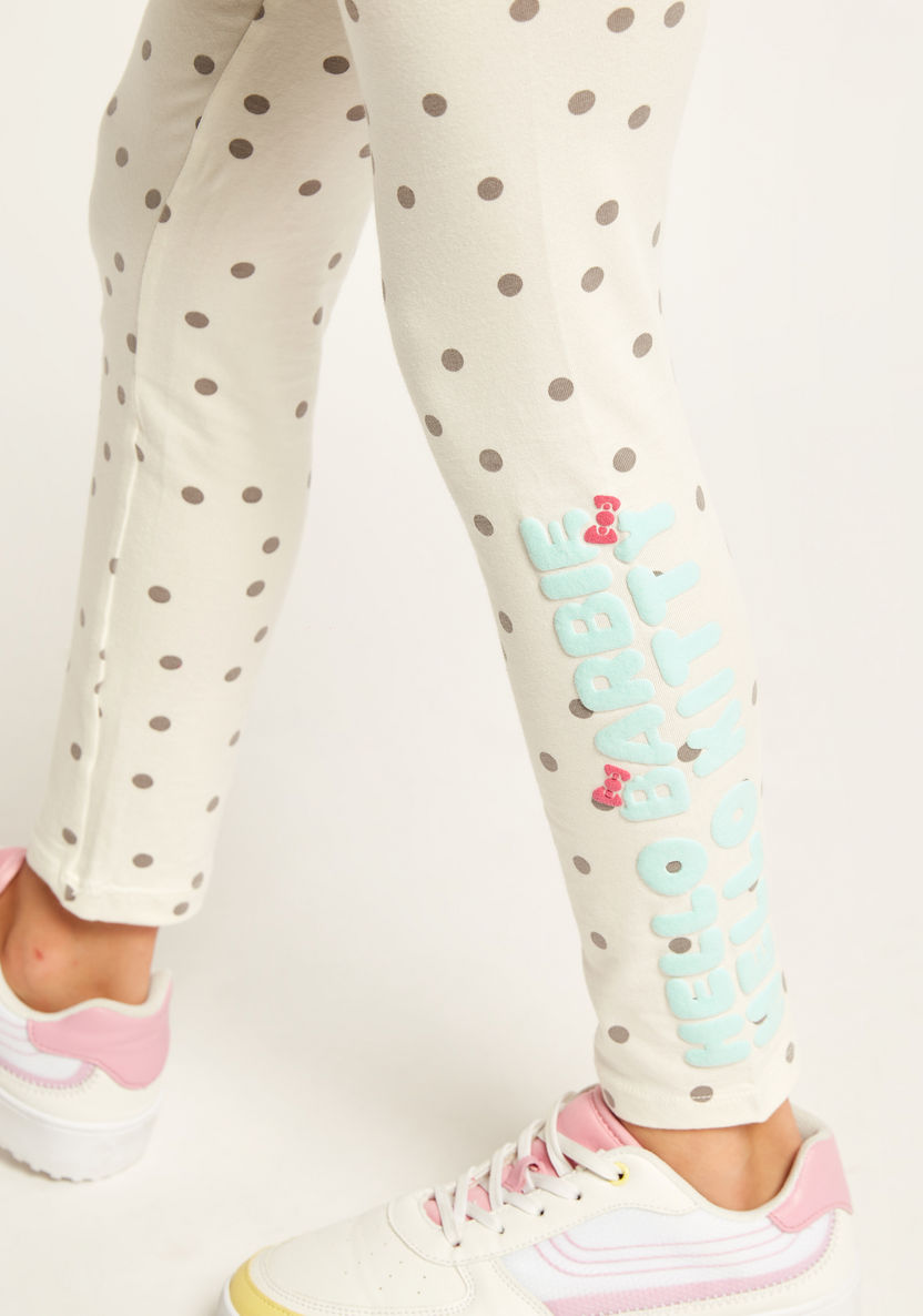 Sanrio Hello Kitty Print Leggings with Elasticated Waistband - Set of 2-Leggings-image-4
