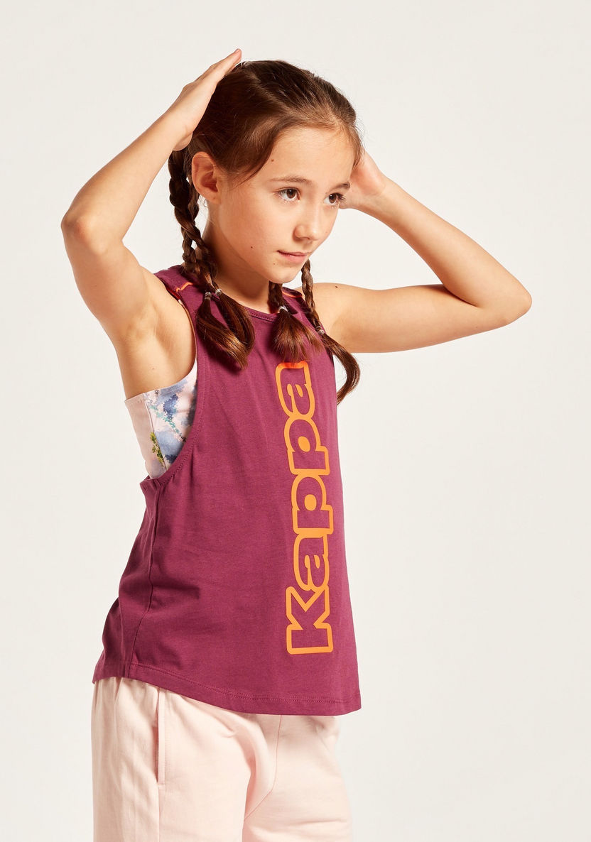 Kappa Printed Sleeveless Vest with Racerback-Vests-image-0