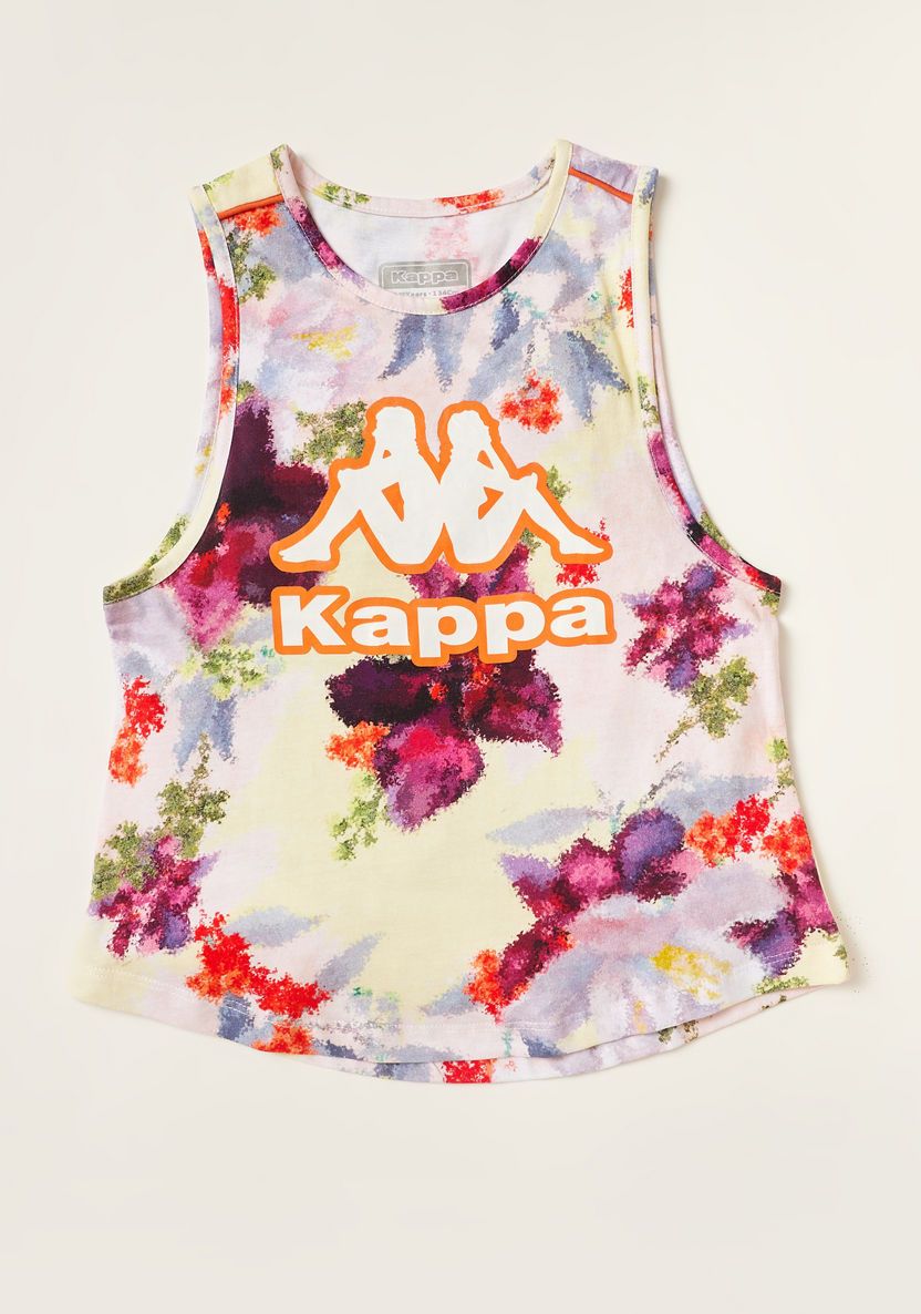 Kappa Printed Sleeveless T-shirt-Tops-image-1