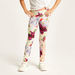 Kappa Floral Print Mid-Rise Leggings with Elasticated Waistband-Bottoms-thumbnail-0
