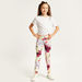 Kappa Floral Print Mid-Rise Leggings with Elasticated Waistband-Bottoms-thumbnail-1