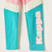 Kappa Printed Mid-Rise Leggings with Elasticated Waistband-Bottoms-thumbnail-1