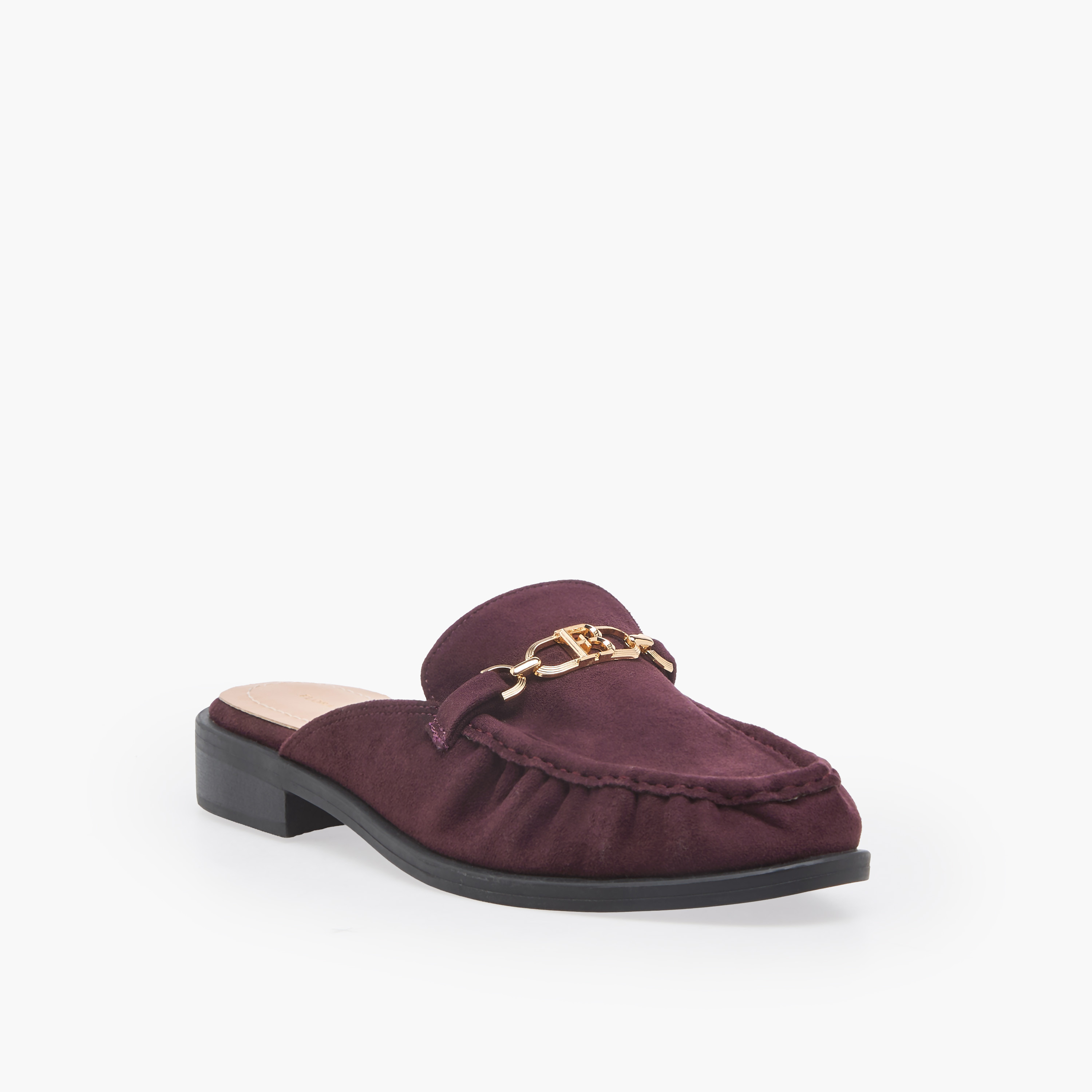 حذاء ميول بزينة ميتاليك للنساء من فلورا بيلا-women-shoes-flats-mules-image-2