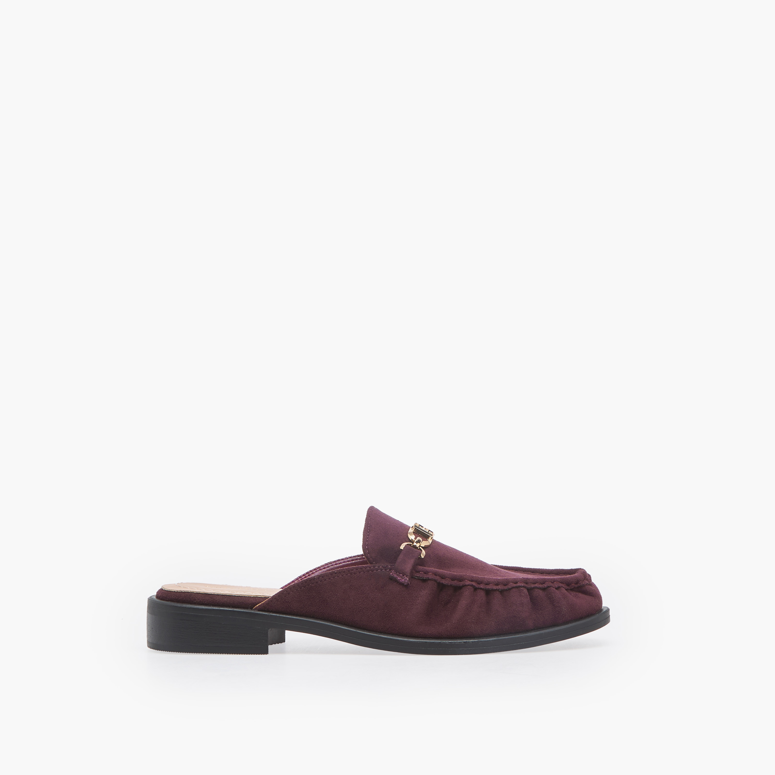 حذاء ميول بزينة ميتاليك للنساء من فلورا بيلا-women-shoes-flats-mules-image-3