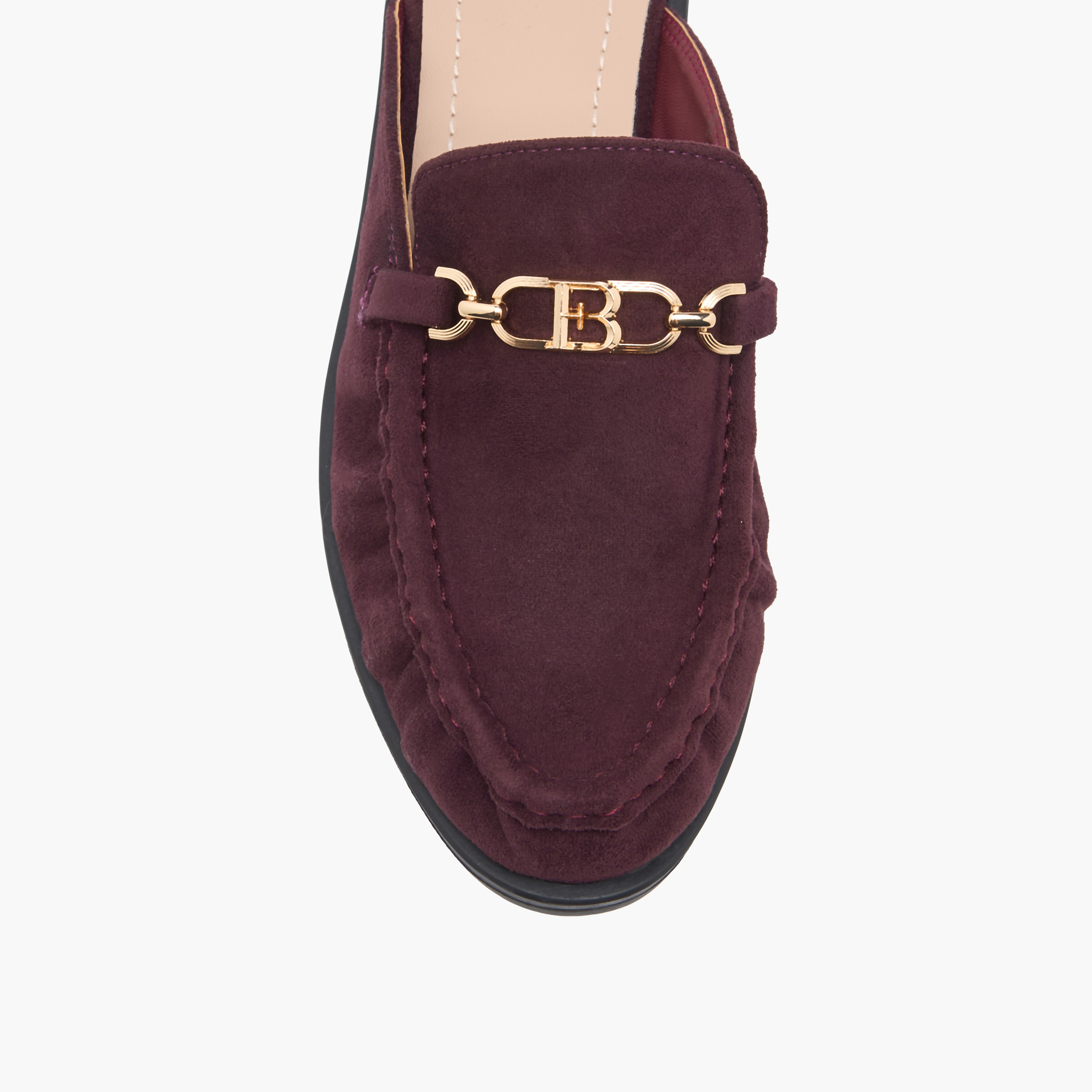 حذاء ميول بزينة ميتاليك للنساء من فلورا بيلا-women-shoes-flats-mules-image-4