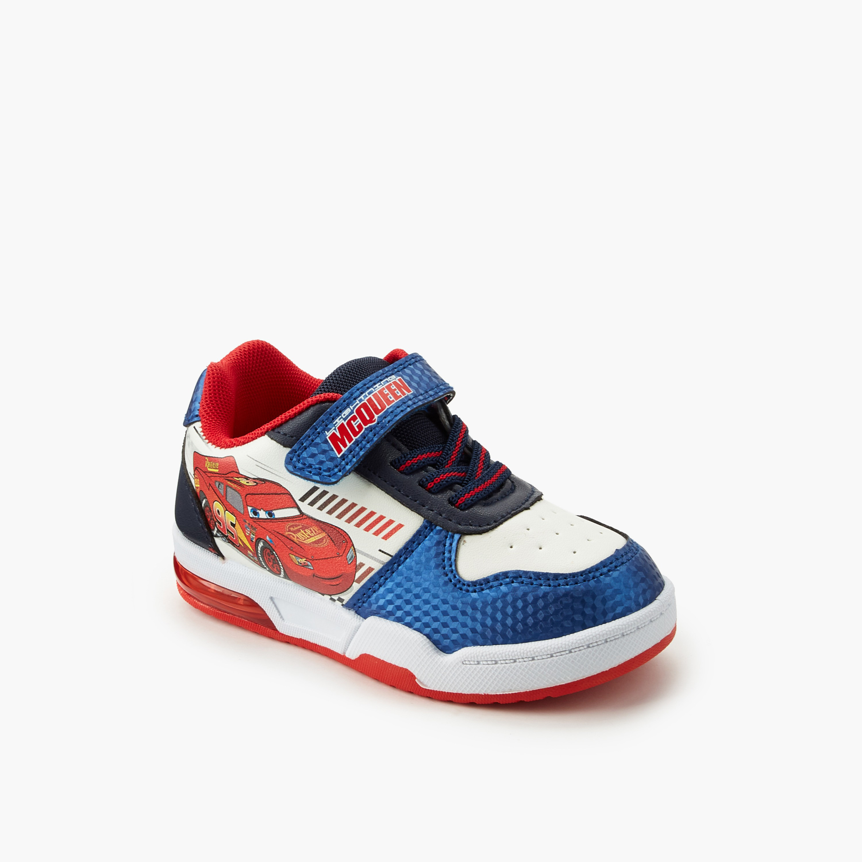 Disney Boys Cars Print Light-Up Ankle Sneakers-boys-shoes-sneakers-image-2