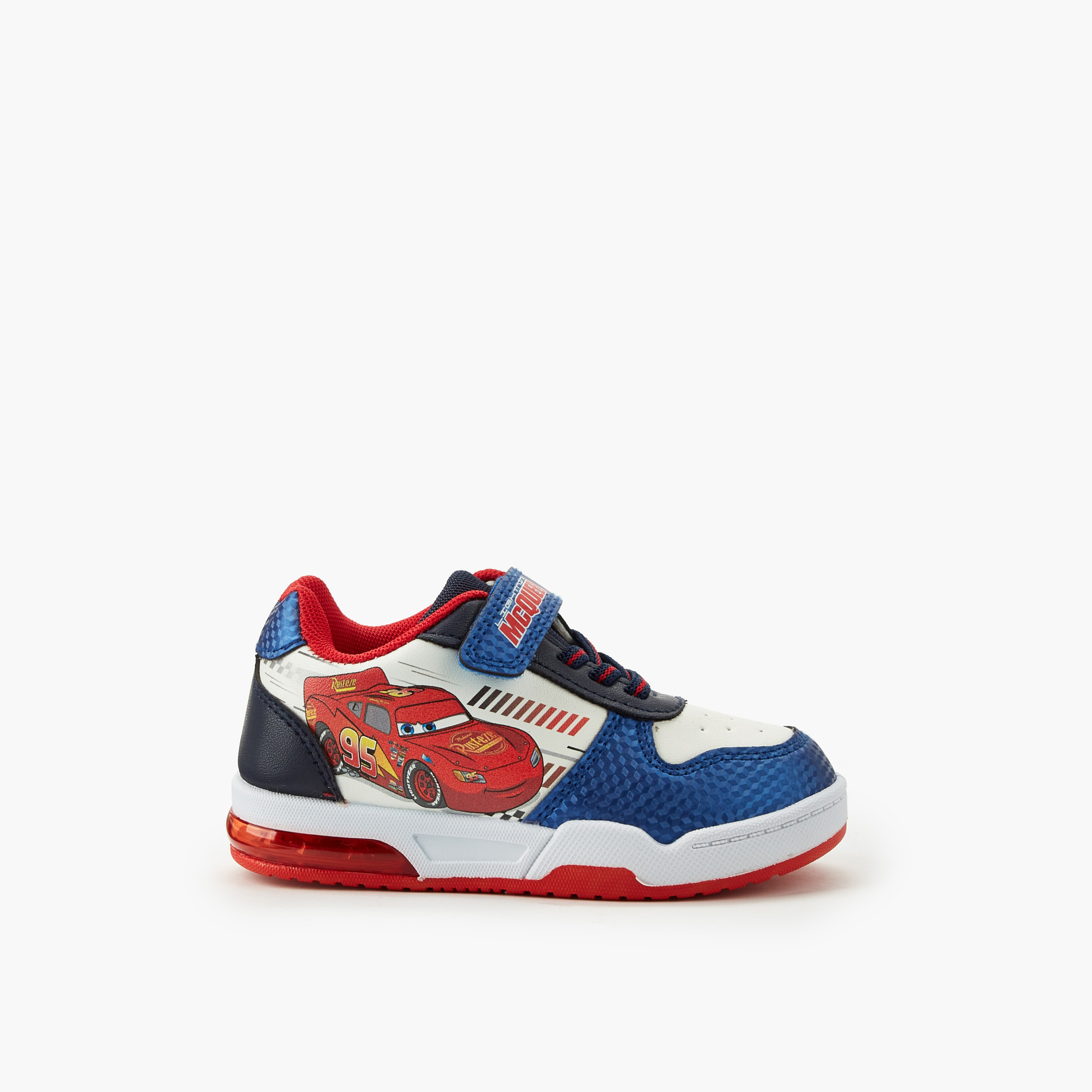 Disney Boys Cars Print Light-Up Ankle Sneakers-boys-shoes-sneakers-image-3