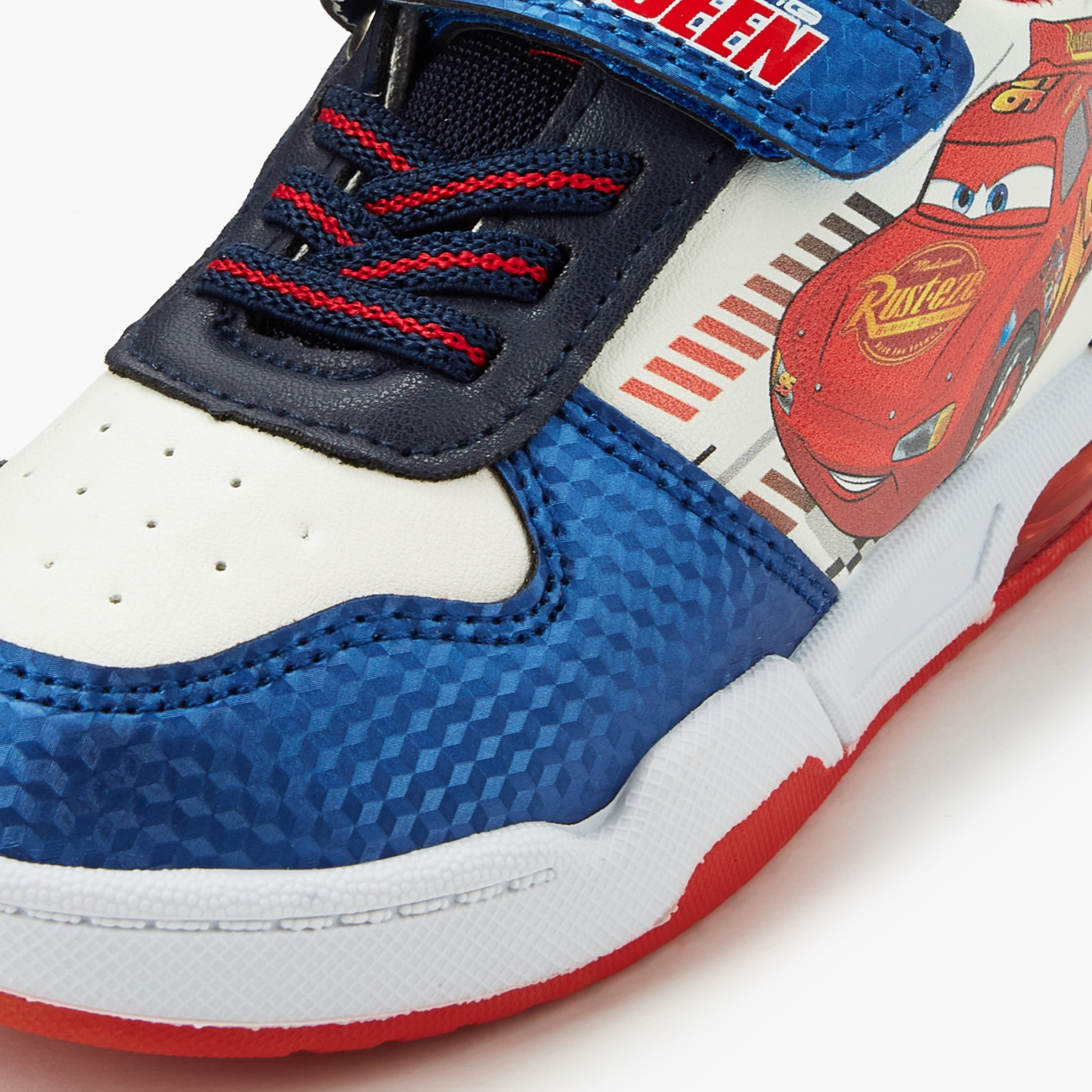Disney Boys Cars Print Light-Up Ankle Sneakers-boys-shoes-sneakers-image-4