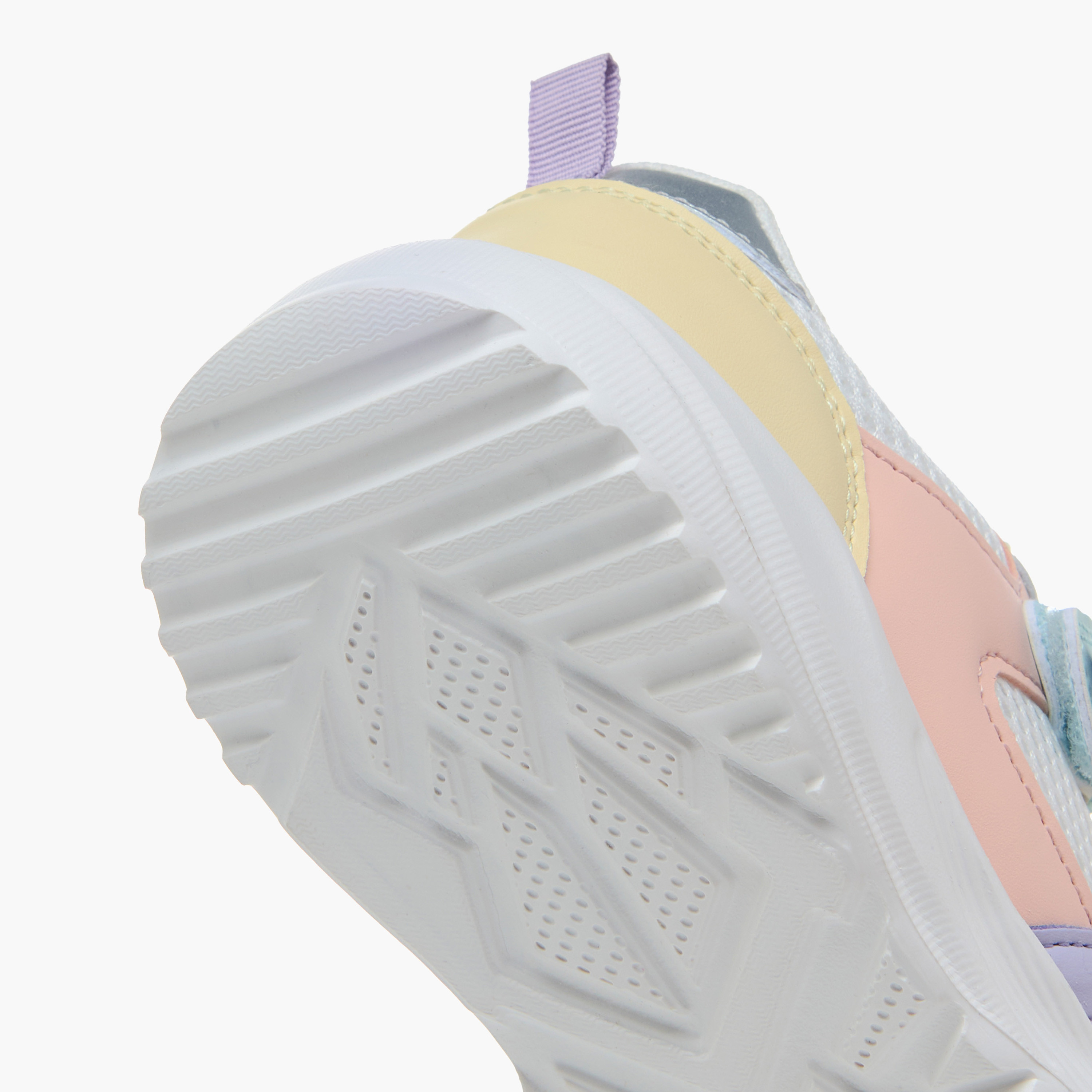 Flora Bella Colourblock Sneakers with Hook and Loop Closure-girls-shoes-sneakers-image-5