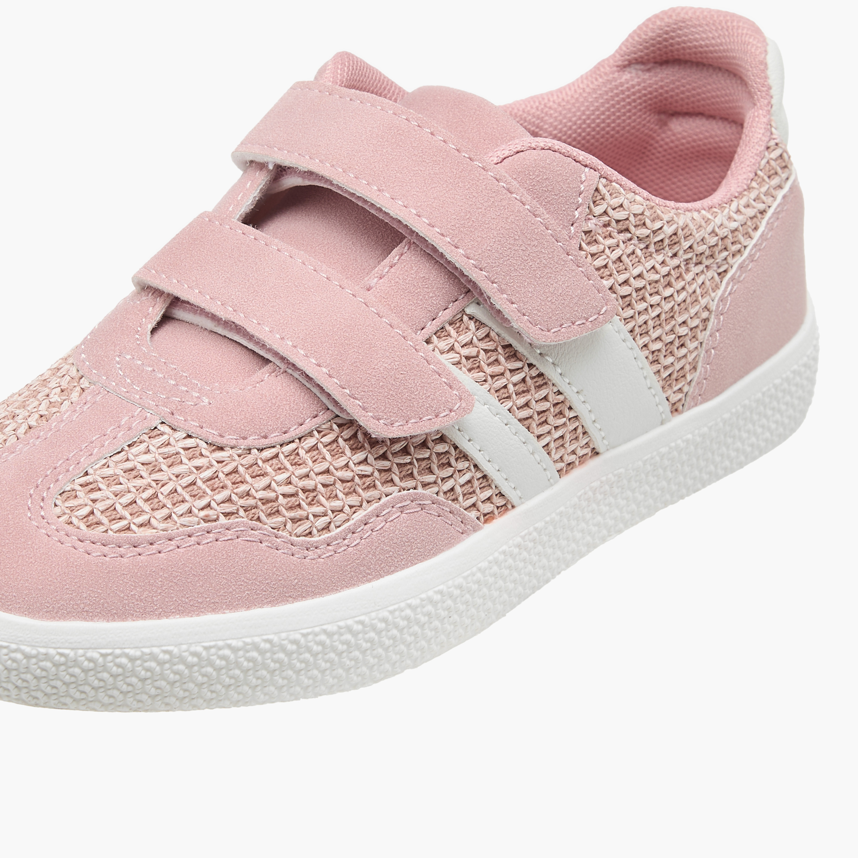 حذاء سنيكرز بألواح مع شريط إغلاق من ليتل ميسي-girls-shoes-sneakers-image-4