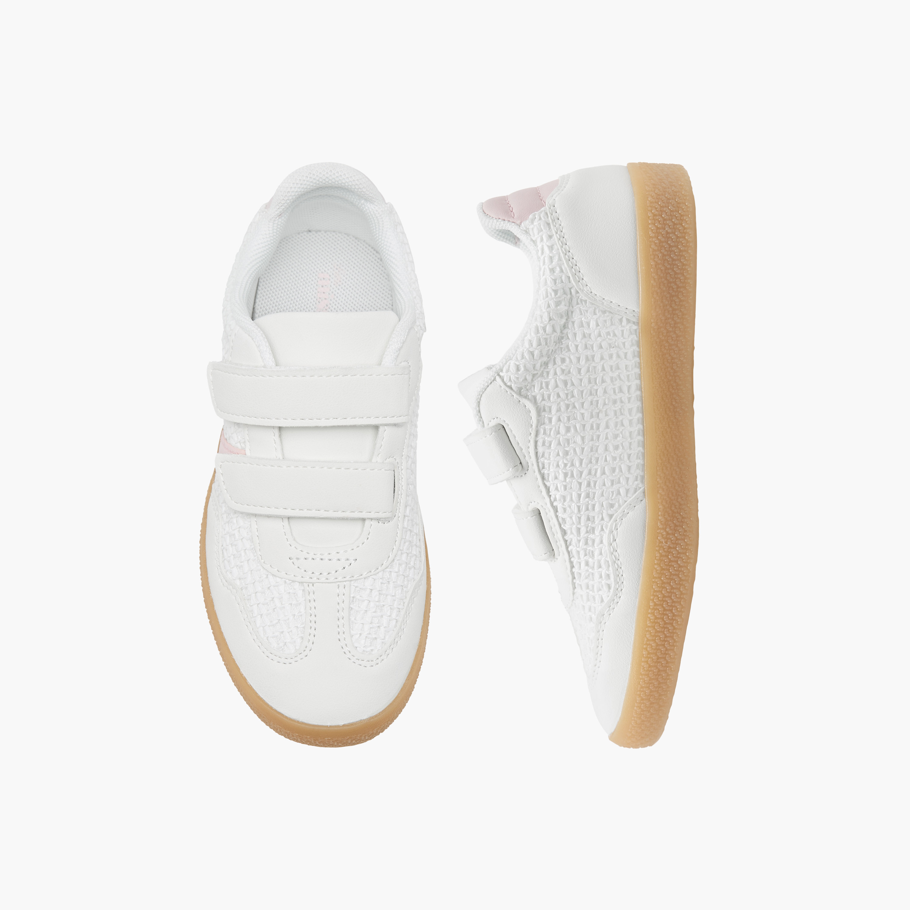حذاء سنيكرز بألواح مع شريط إغلاق من ليتل ميسي-girls-shoes-sneakers-image-1