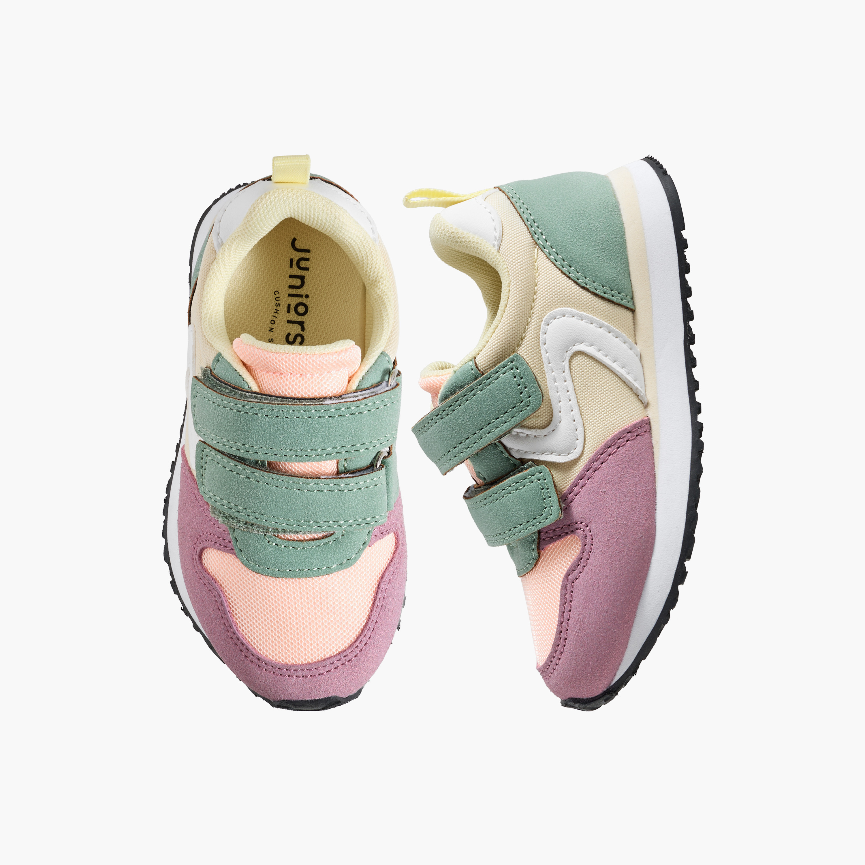 حذاء سنيكرز بشريط إغلاق لاصق للبنات من جونيورز-girls-shoes-sneakers-image-1