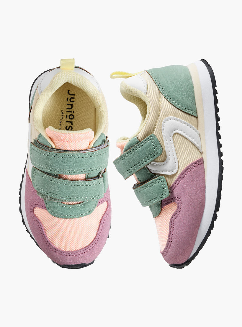 حذاء سنيكرز بشريط إغلاق لاصق للبنات من جونيورز-girls-shoes-sneakers-image-1
