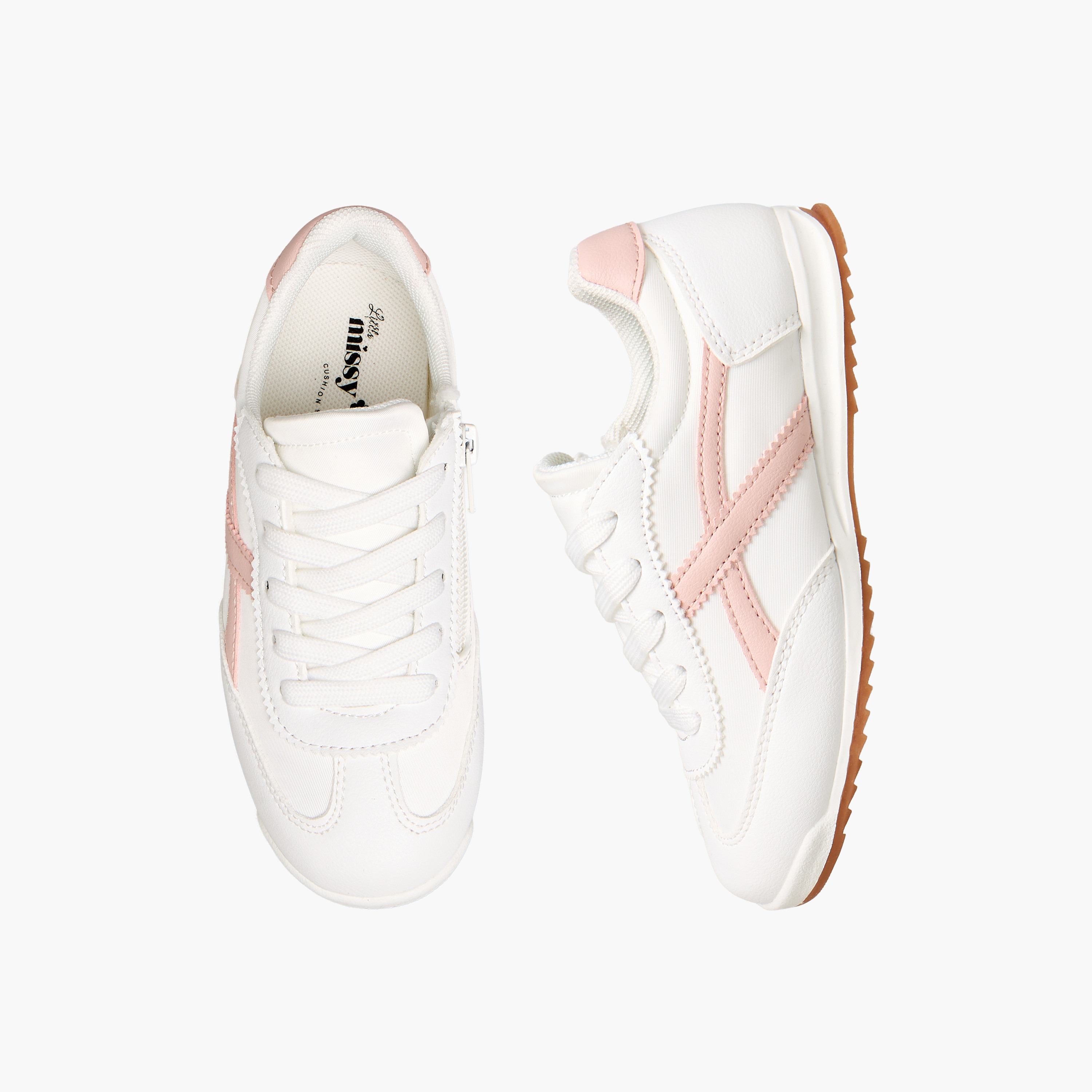 Little Missy Girls Lace-Up Colorblock Sneakers-girls-shoes-sneakers-image-1