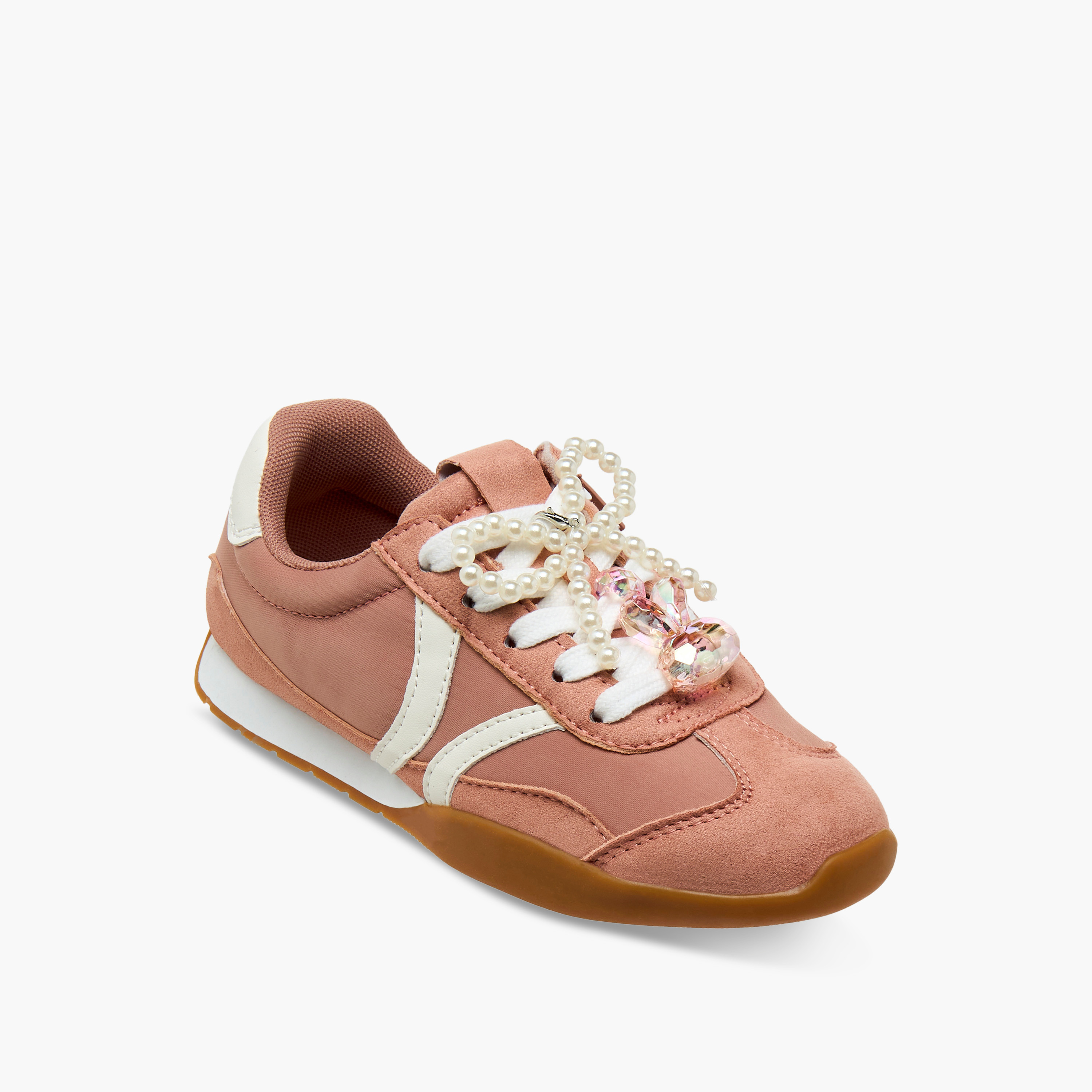 حذاء سنيكرز مزين للبنات من ليتل ميسي-girls-shoes-sneakers-image-2