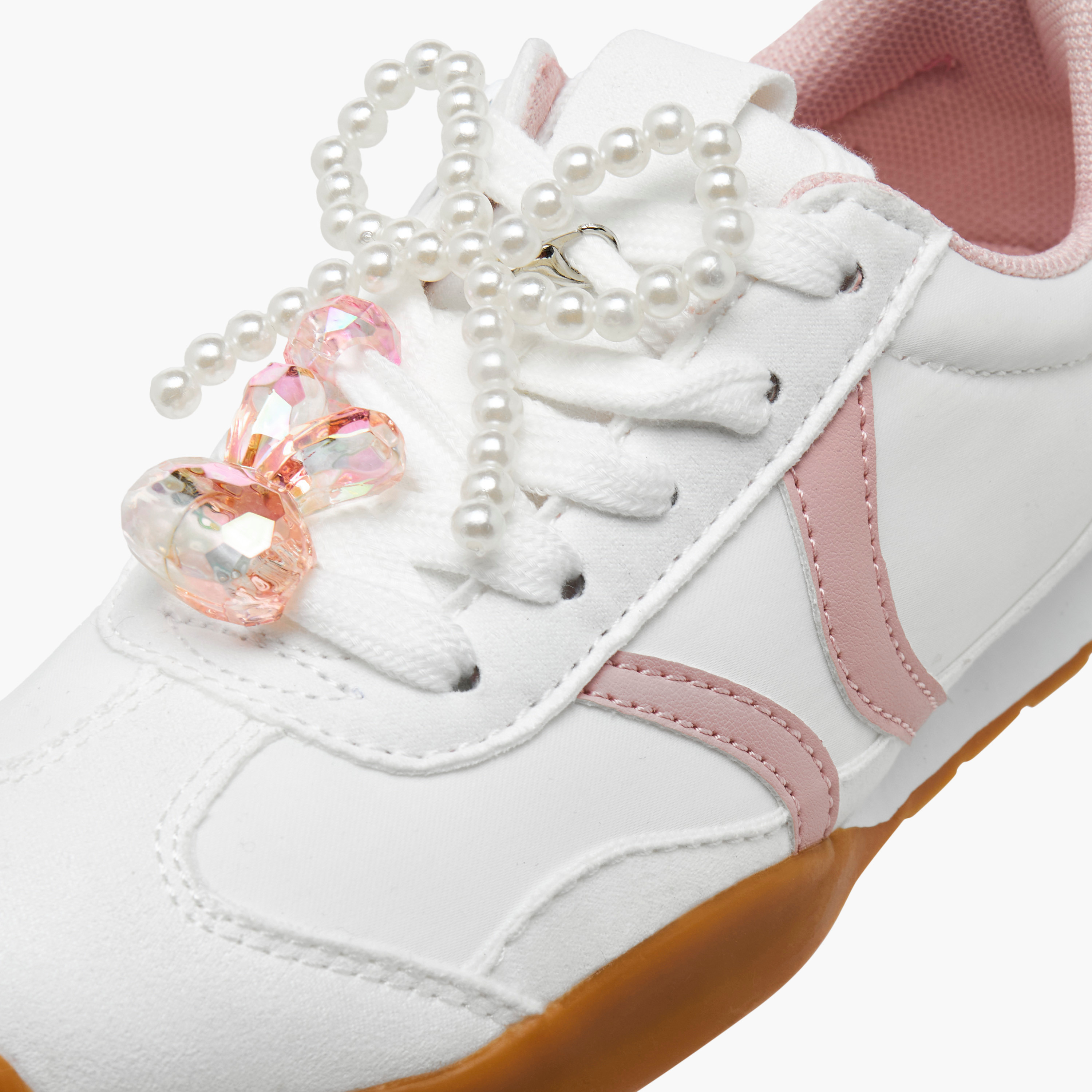 حذاء سنيكرز مزين للبنات من ليتل ميسي-girls-shoes-sneakers-image-4