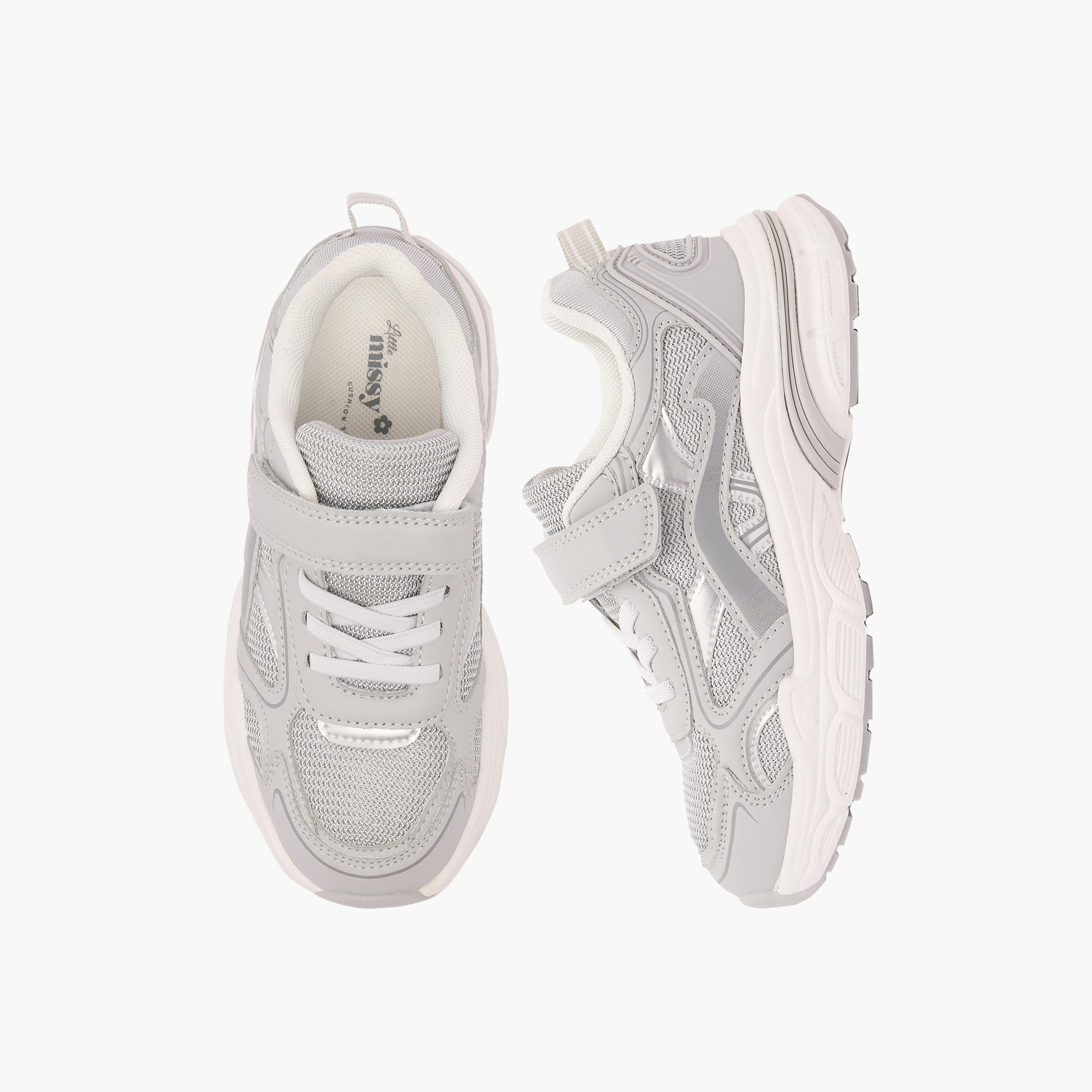 Little Missy Girls Hook & Loop Sneakers-girls-shoes-sneakers-image-1