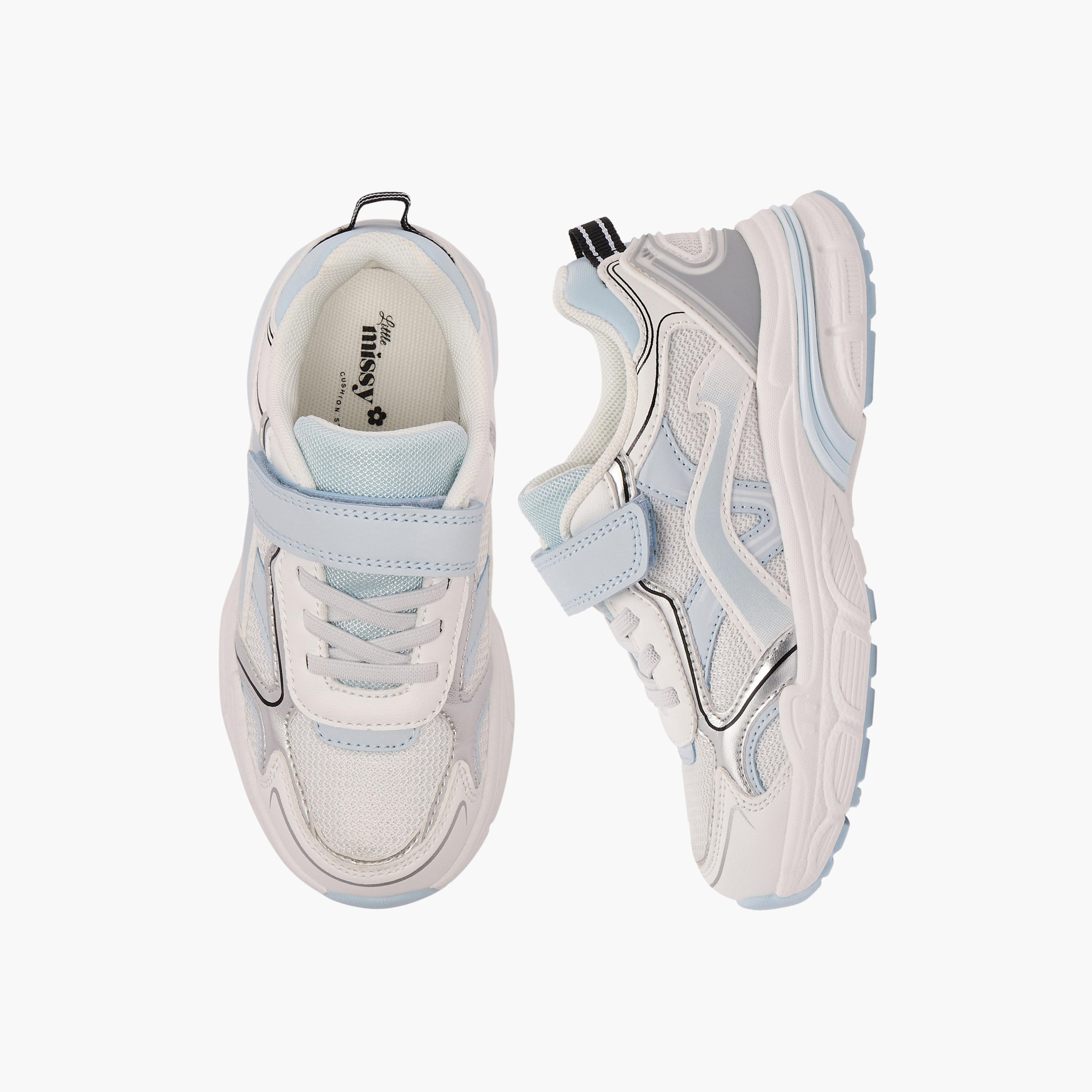 Little Missy Girls Hook & Loop Sneakers-girls-shoes-sneakers-image-1