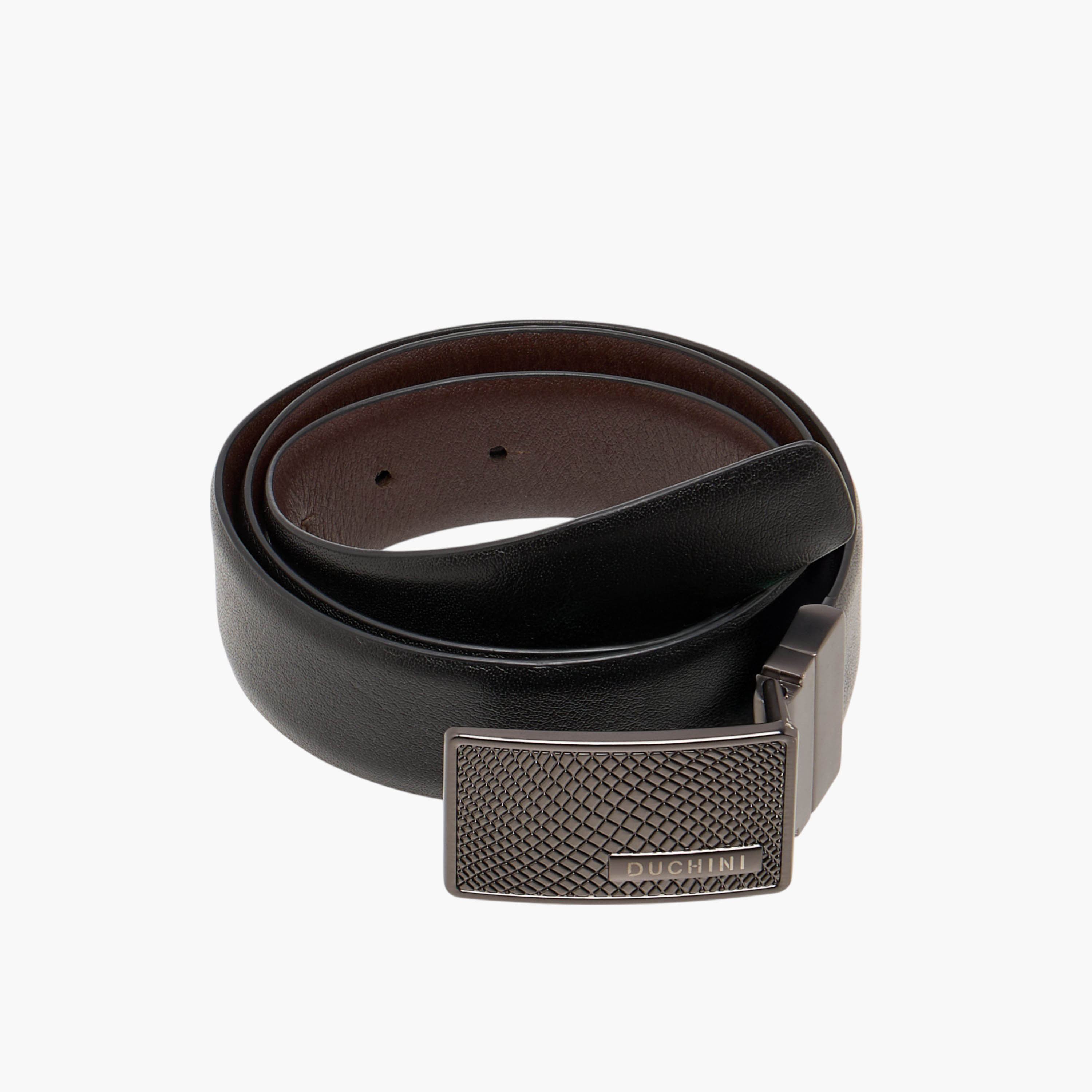 حزام سادة بإبزيم إغلاق من دوتشيني-men-beltsandwallets-belts-image-2