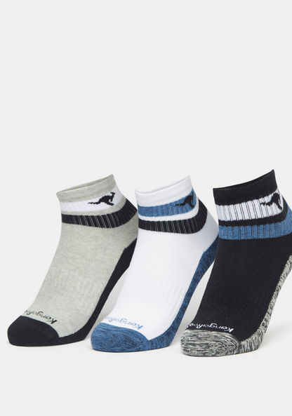 KangaROOS Printed Ankle Length Sports Socks - Set of 3
