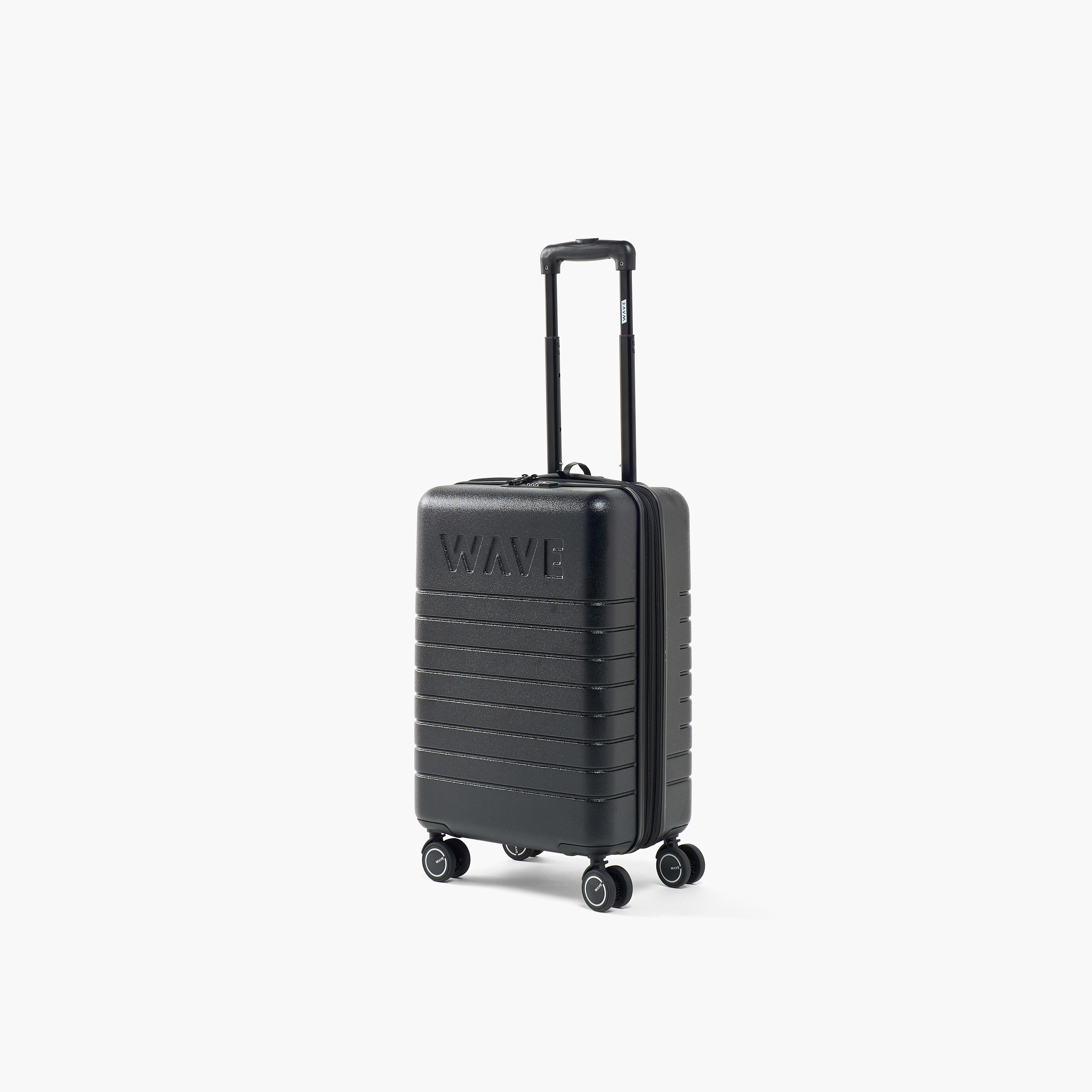 WAVE Textured Hardcase Luggage Trolley with Retractable Handle - 20 inches Cabin Bag-travel-luggagesandbags-luggage-image-1