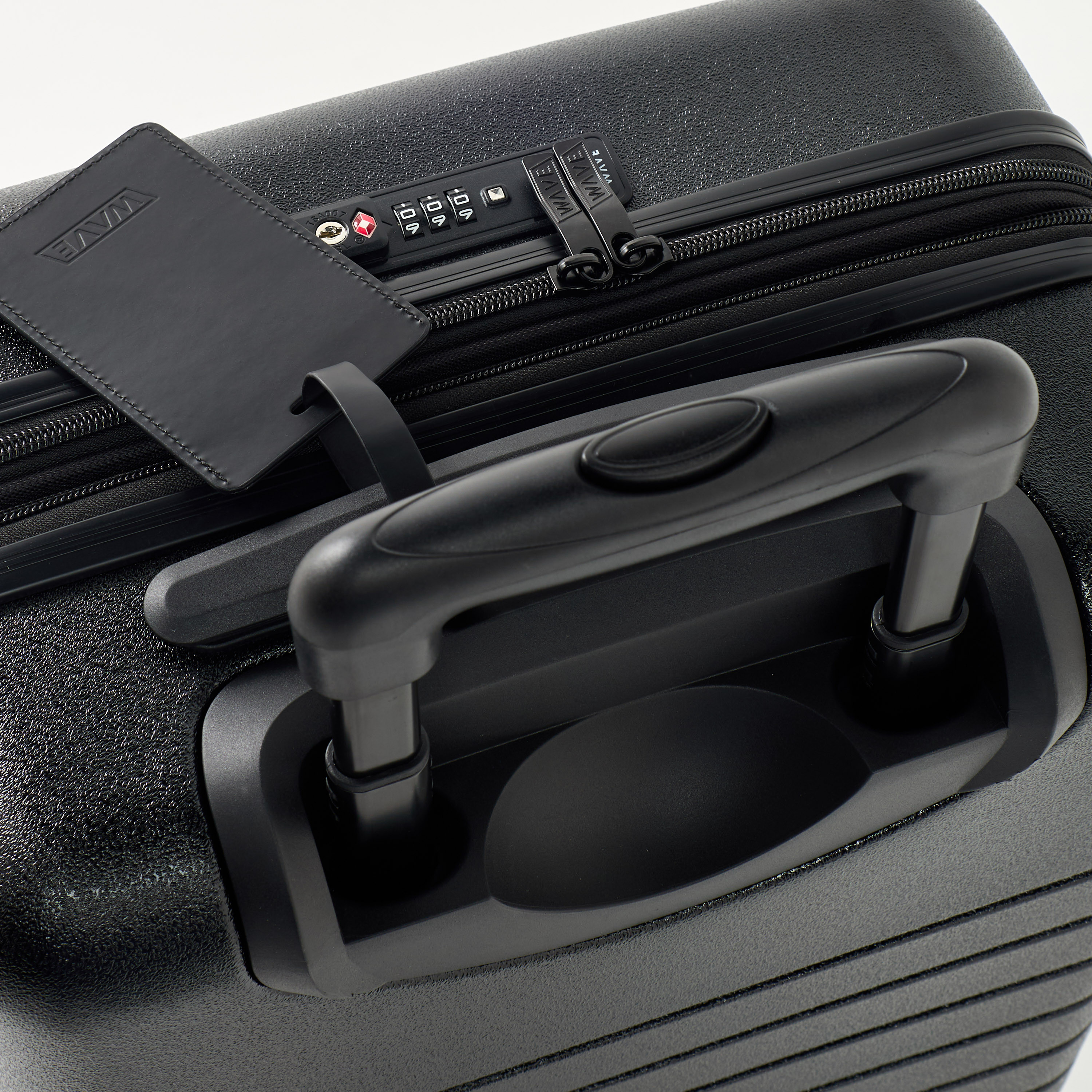WAVE Textured Hardcase Luggage Trolley with Retractable Handle - 20 inches Cabin Bag-travel-luggagesandbags-luggage-image-6