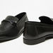Duchini Men's Textured Slip-On Loafers with Accent-Loafers-thumbnailMobile-2