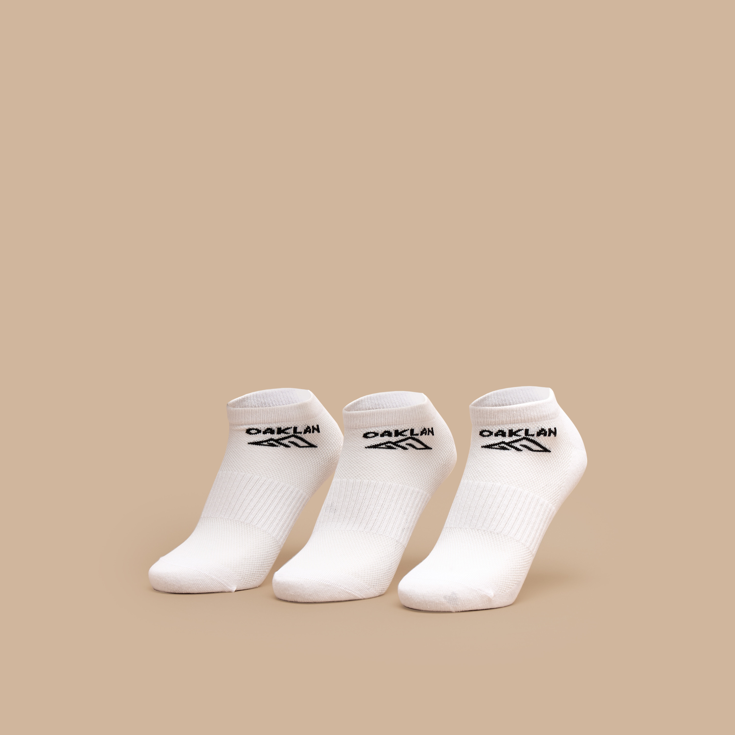 Oaklan by Shoexpress Textured Ankle Length Socks - Set of 3-women-socksandstockings-image-1