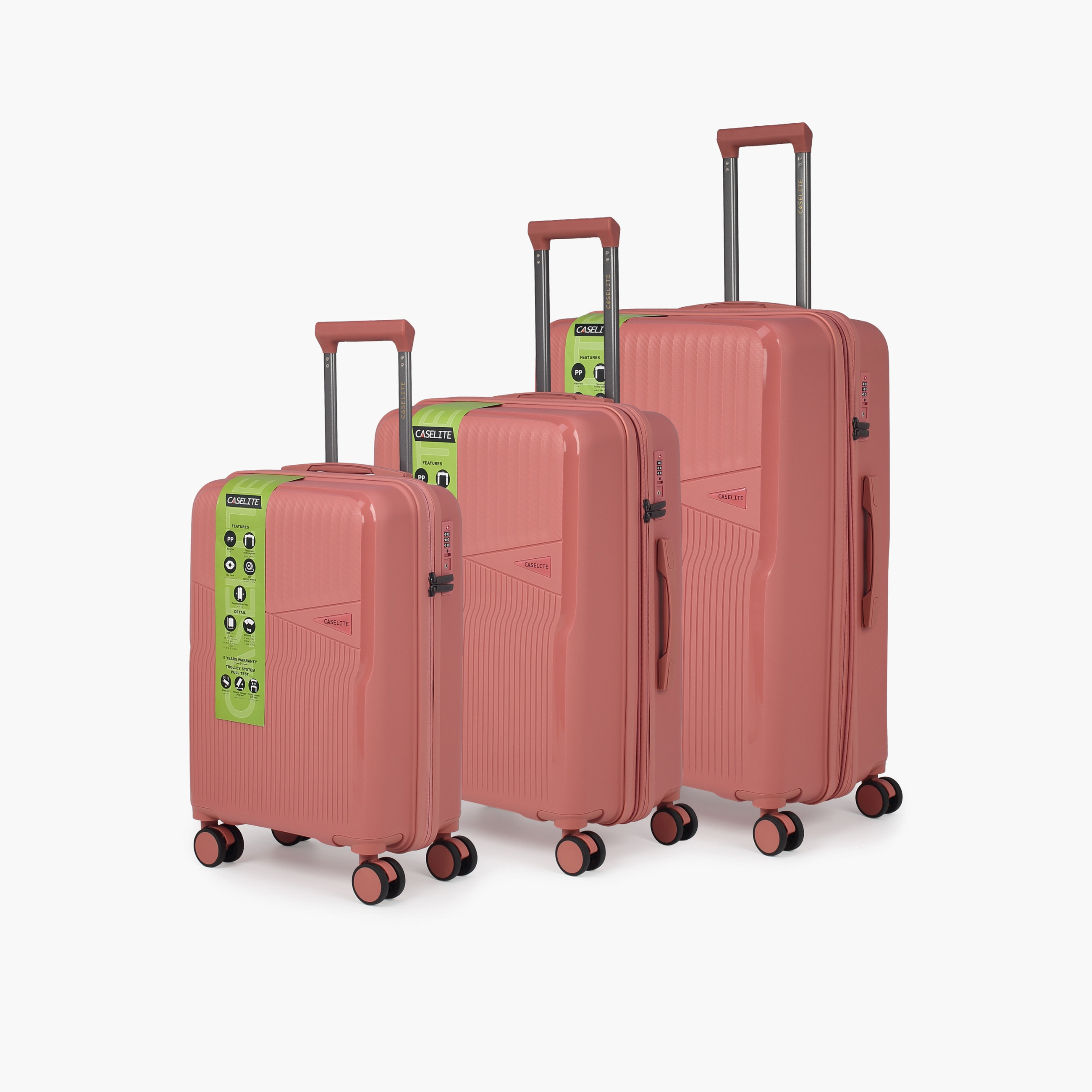 Caselite Textured Hardcase Luggage Trolley with Retractable Handle - 28 inches Check-In Bag-travel-luggagesandbags-luggage-image-1