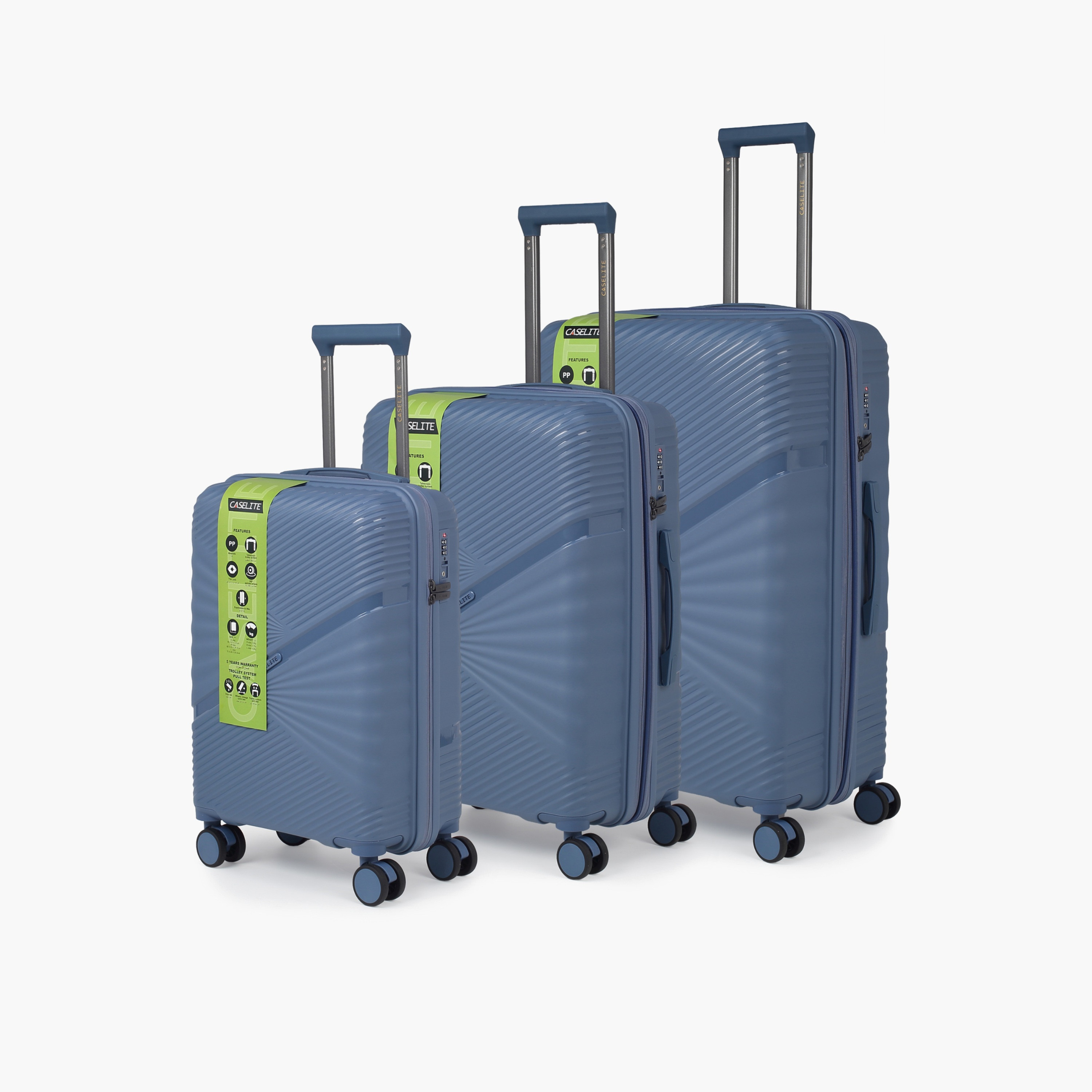 Caselite Textured Hardcase Luggage Trolley with Retractable Handle - 28 inches Check-In Bag-travel-luggagesandbags-luggage-image-1