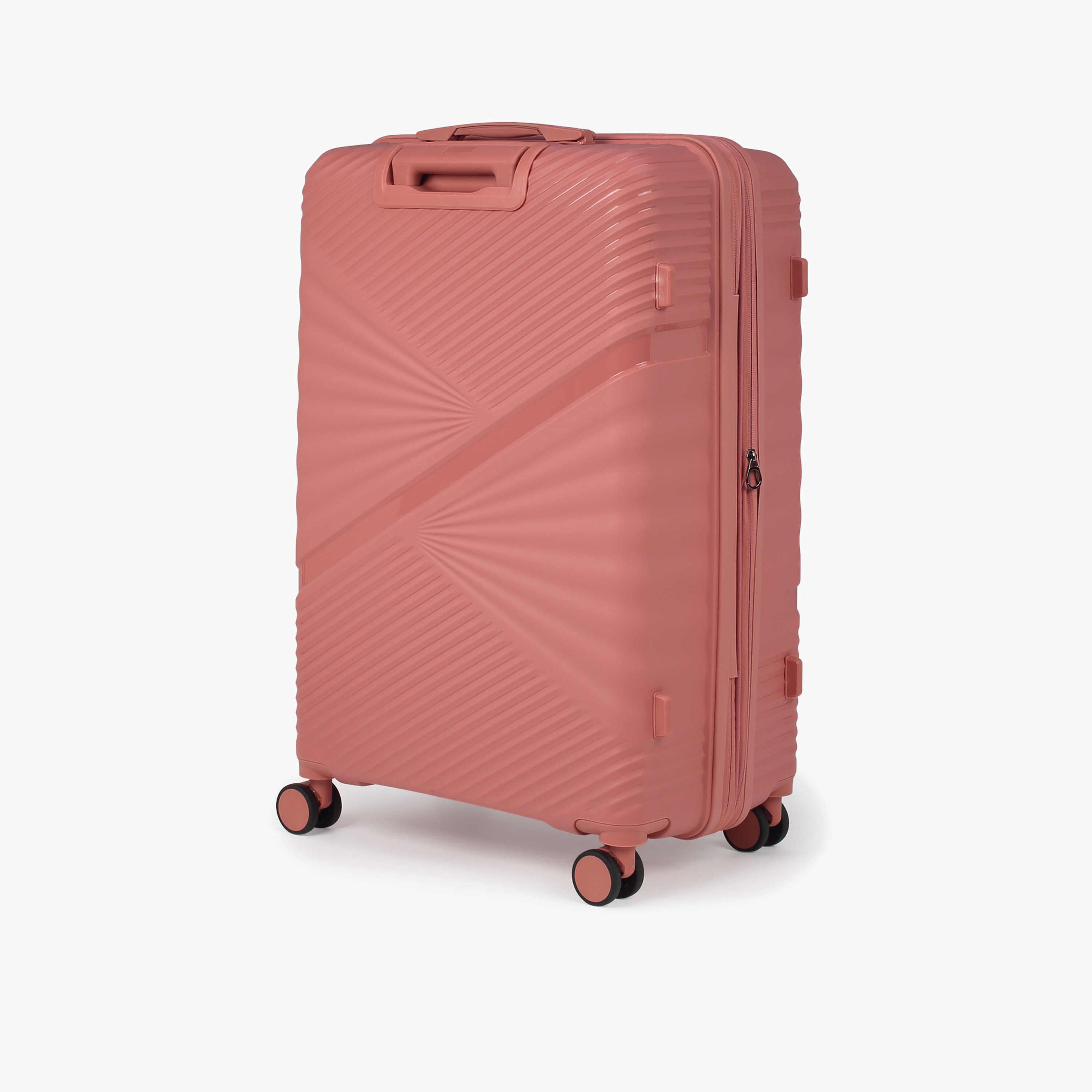 Caselite Textured Hardcase Luggage Trolley with Retractable Handle - 24 inches Check-In Bag-travel-luggagesandbags-luggage-image-4