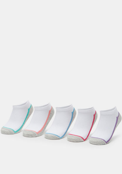 Solid Ankle Length Socks - Set of 5