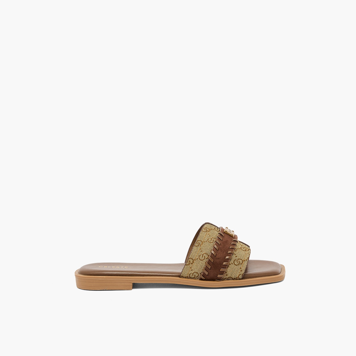 صندل بطبعات مونوجرام للنساء من سيليست-women-shoes-flats-sandals-image-3