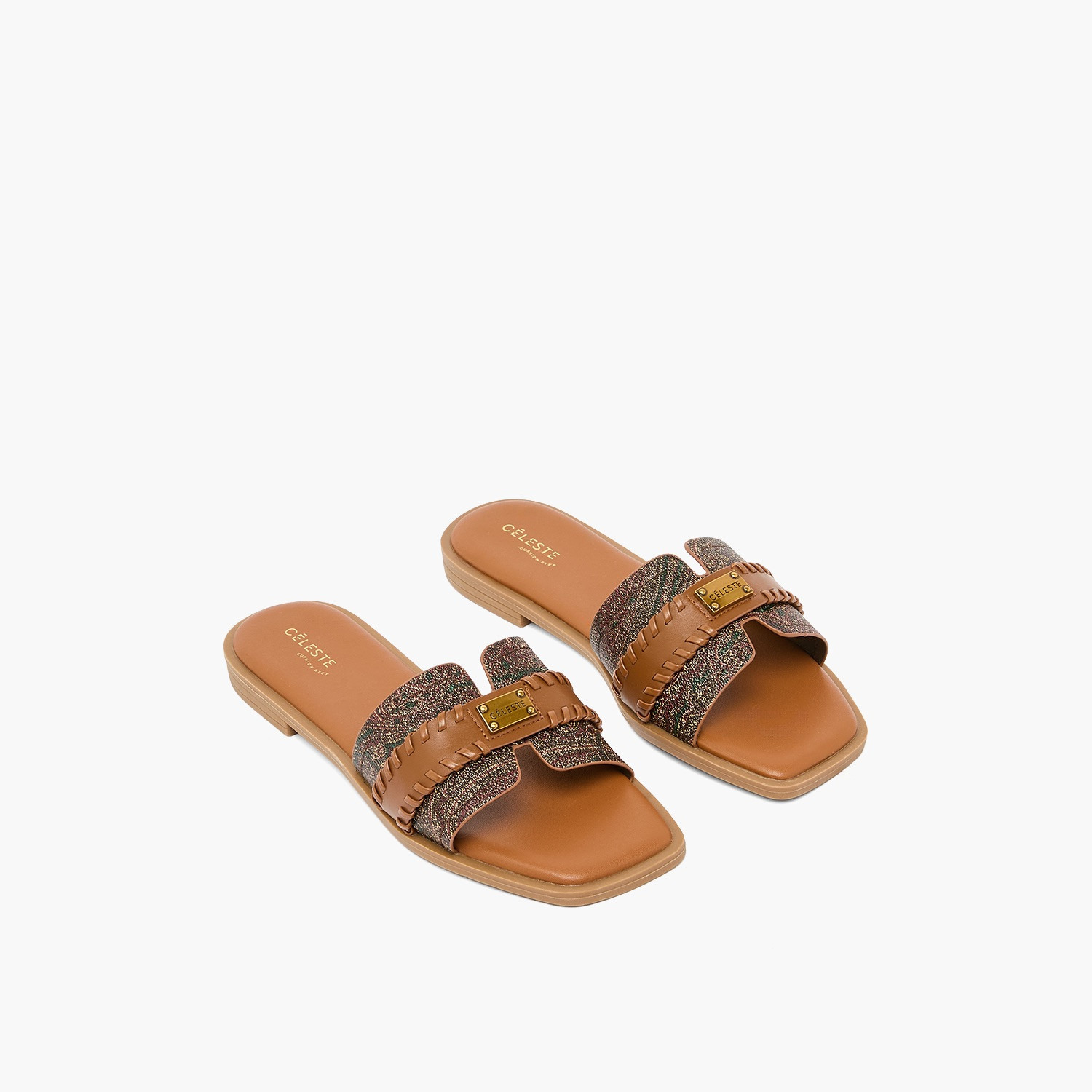 Celeste Women Metallic Accent Sandals-women-shoes-flats-sandals-image-1