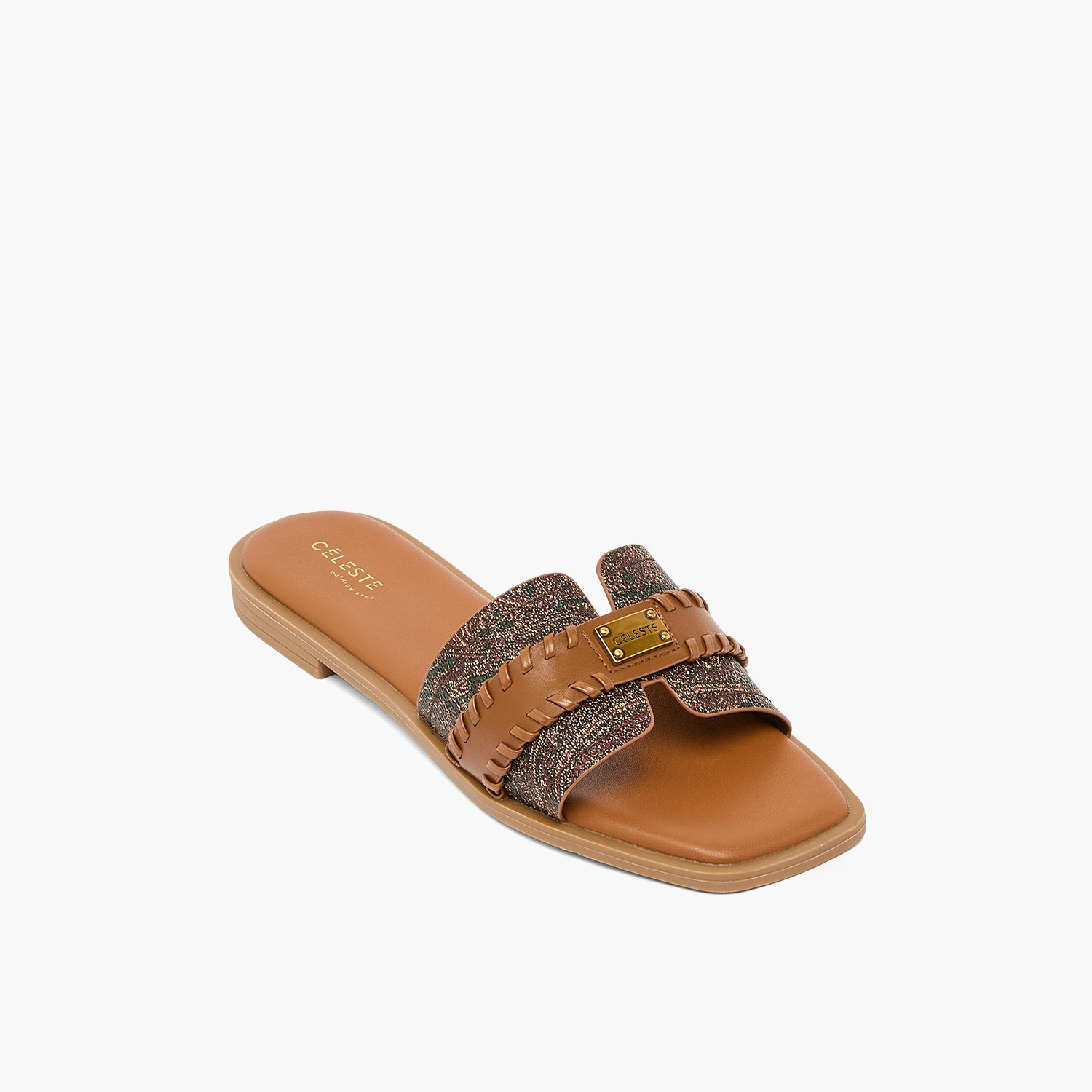Celeste Women Metallic Accent Sandals-women-shoes-flats-sandals-image-2