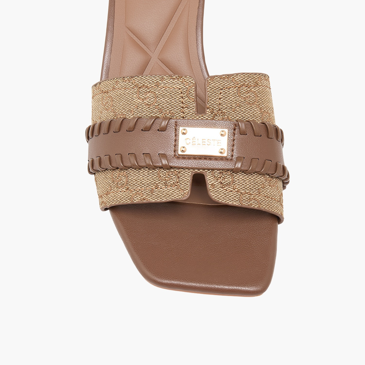 Celeste Women Monogram Print Block Heel Sandals-women-shoes-sandals-heeled-image-4
