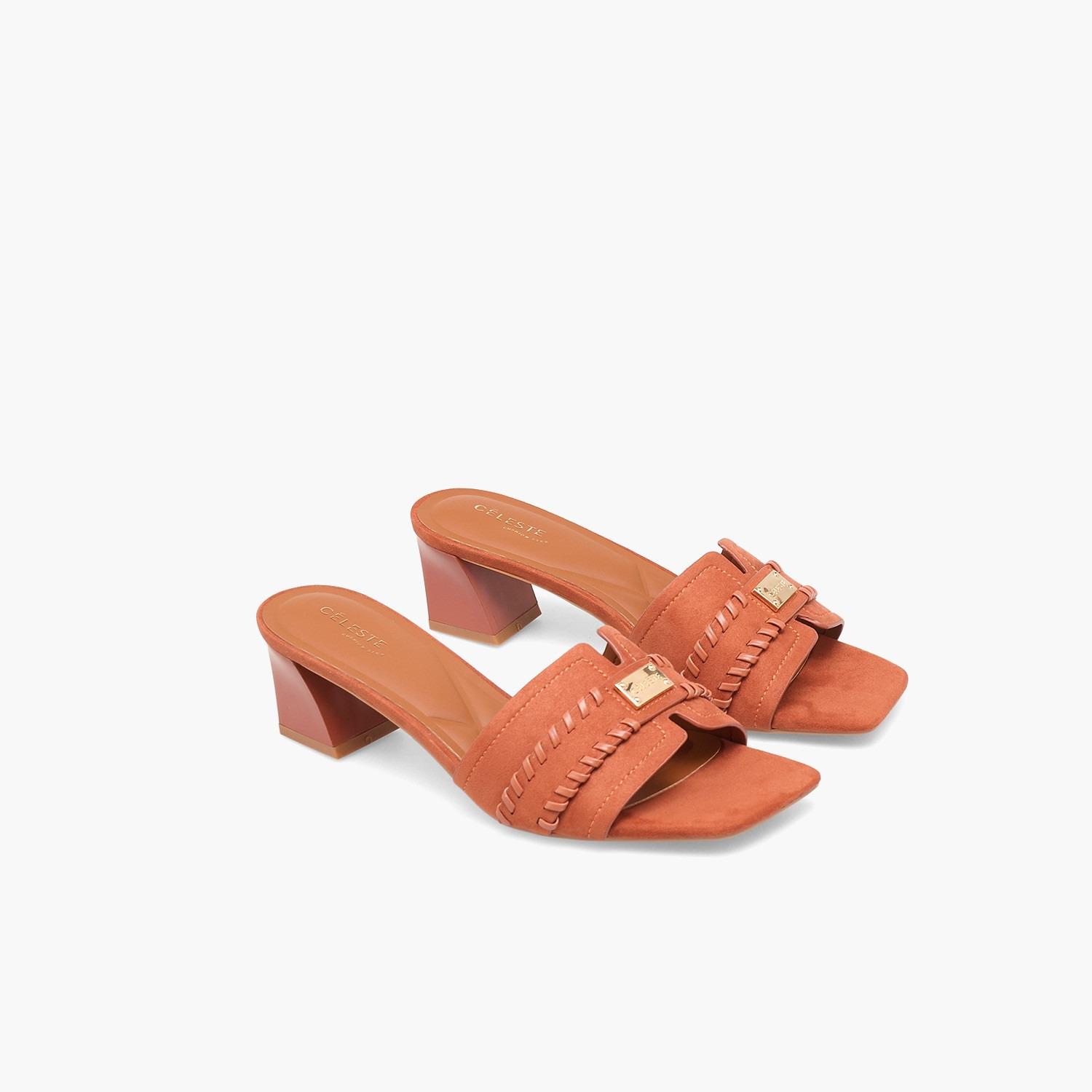 صندل بكعب سميك وتزيينات ميتاليك للنساء من سيليست-women-shoes-sandals-heeled-image-1