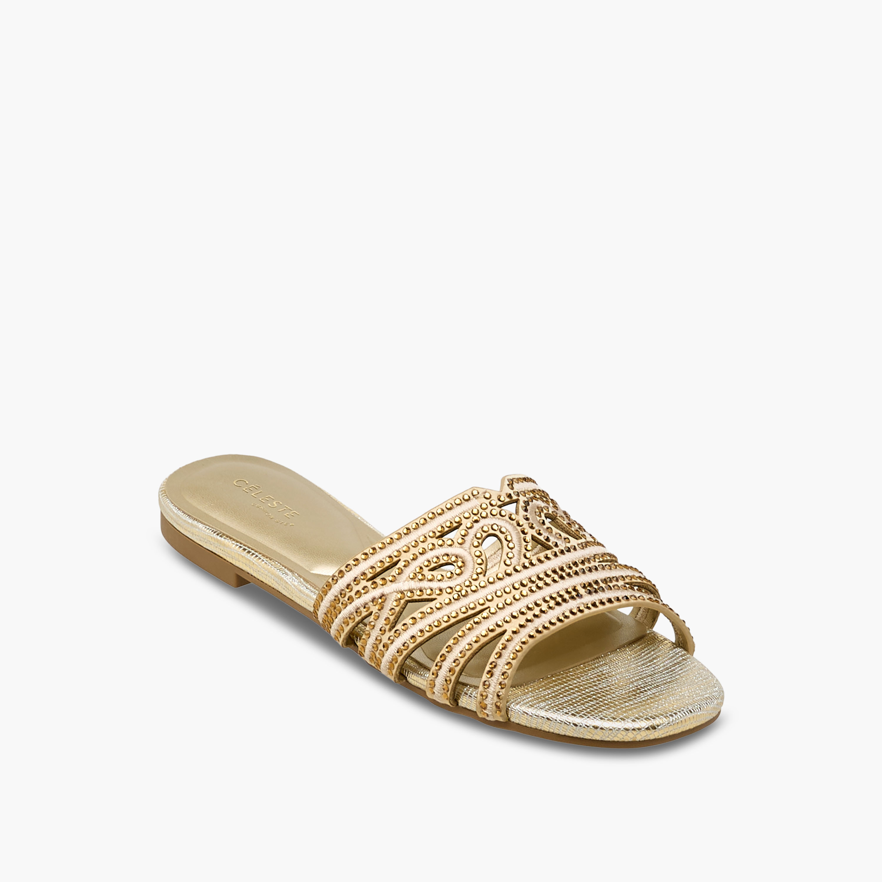 Celeste Women Embellished Slip-On Sandals-women-shoes-flats-sandals-image-2
