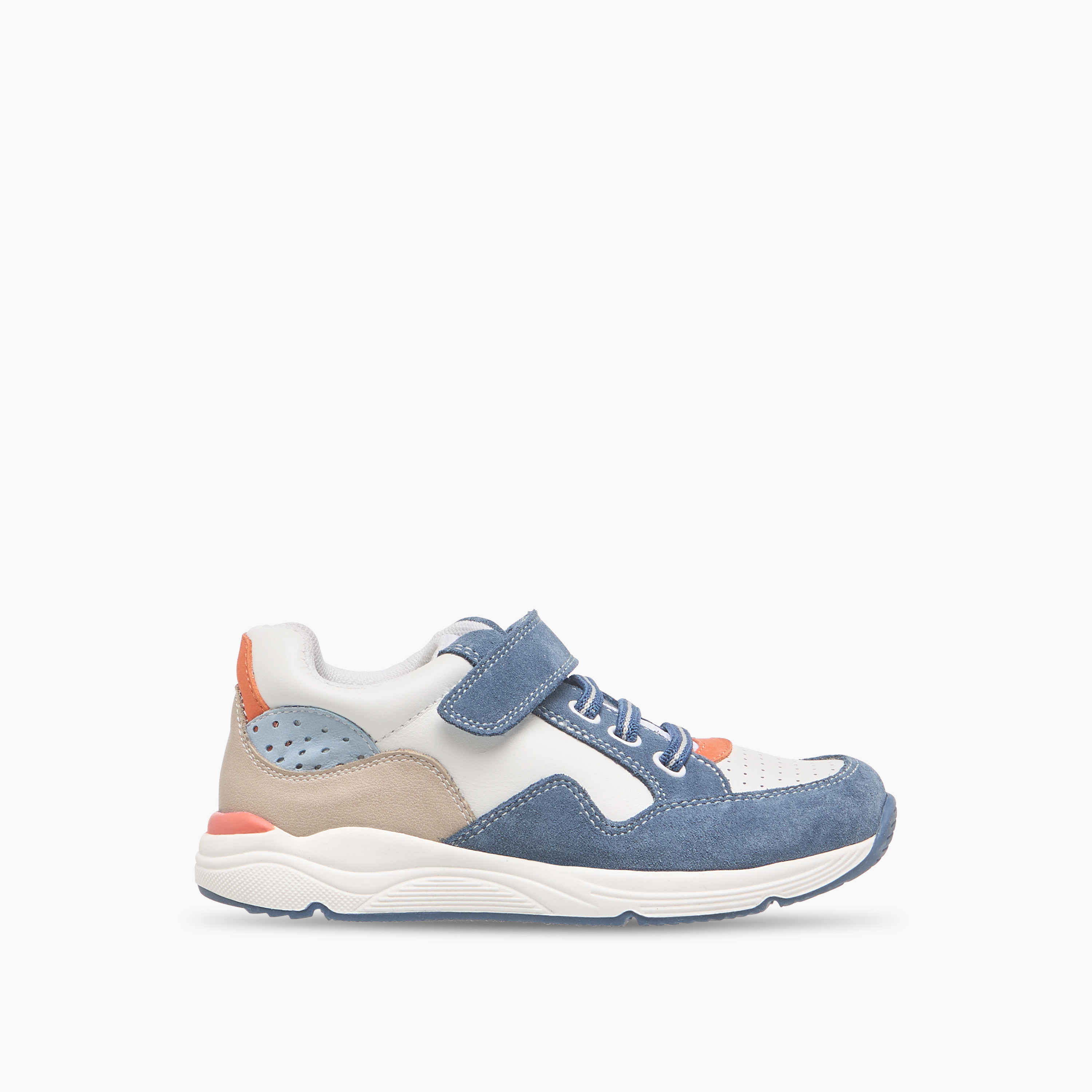 Juniors Panelled Sneakers with Hook and Loop Closure-boys-shoes-sneakers-image-3