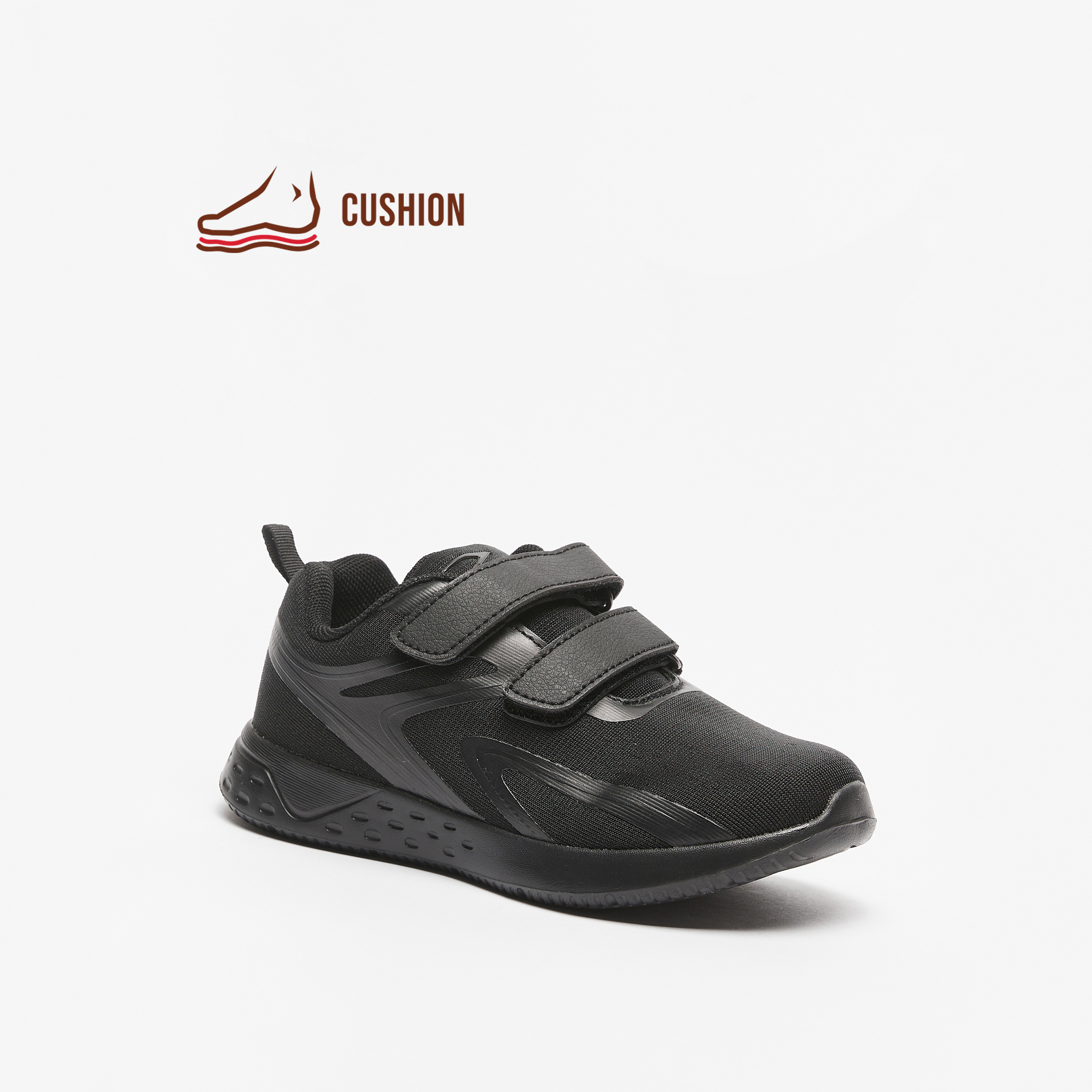 حذاء سنيكرز بطول الكاحل ونعل مبطّن وشريط إغلاق للأطفال من داش-boys-shoes-schoolshoes-image-1