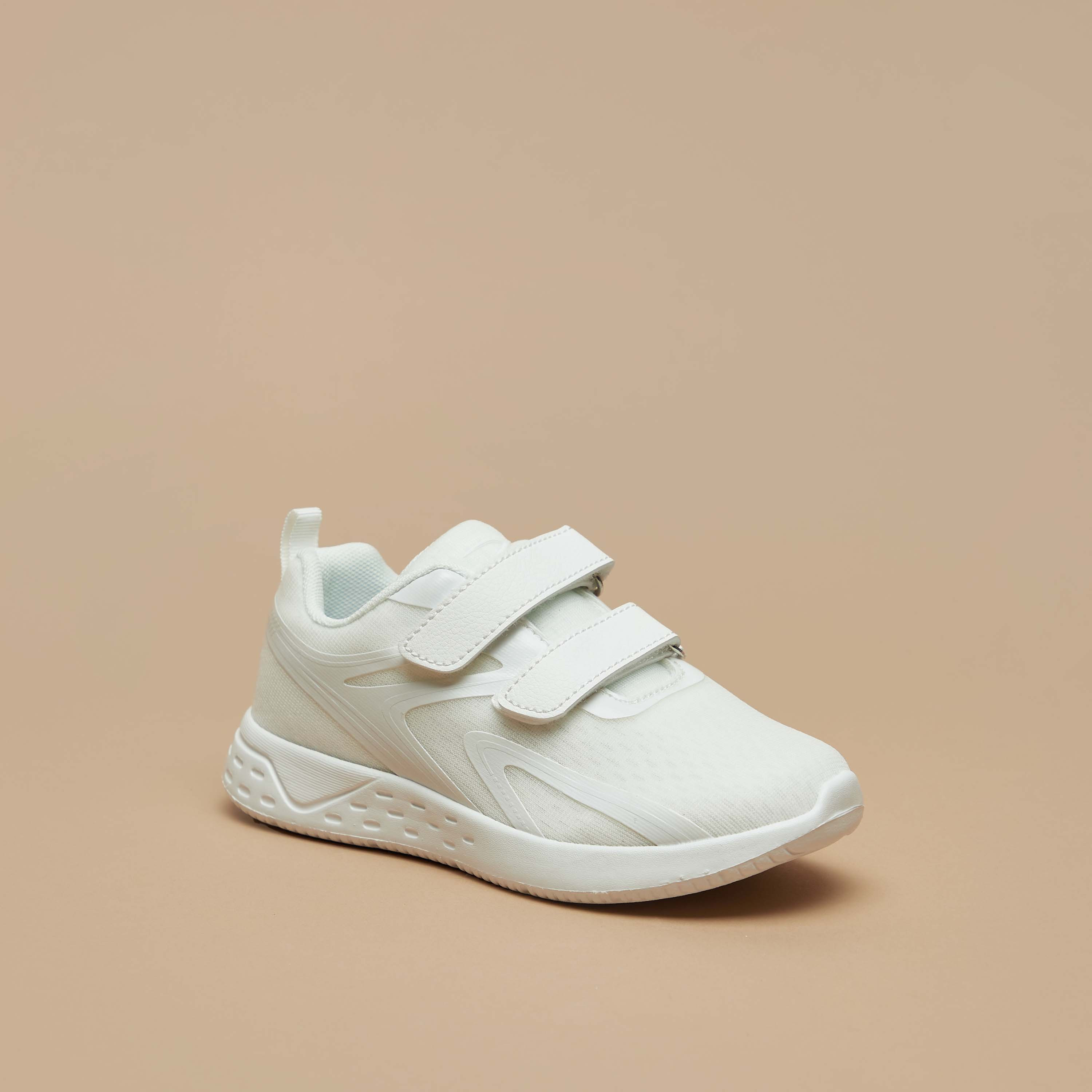 Dash Kids Hook & Loop Ankle Sneakers Cushioned Sole Shoes-boys-shoes-schoolshoes-image-1