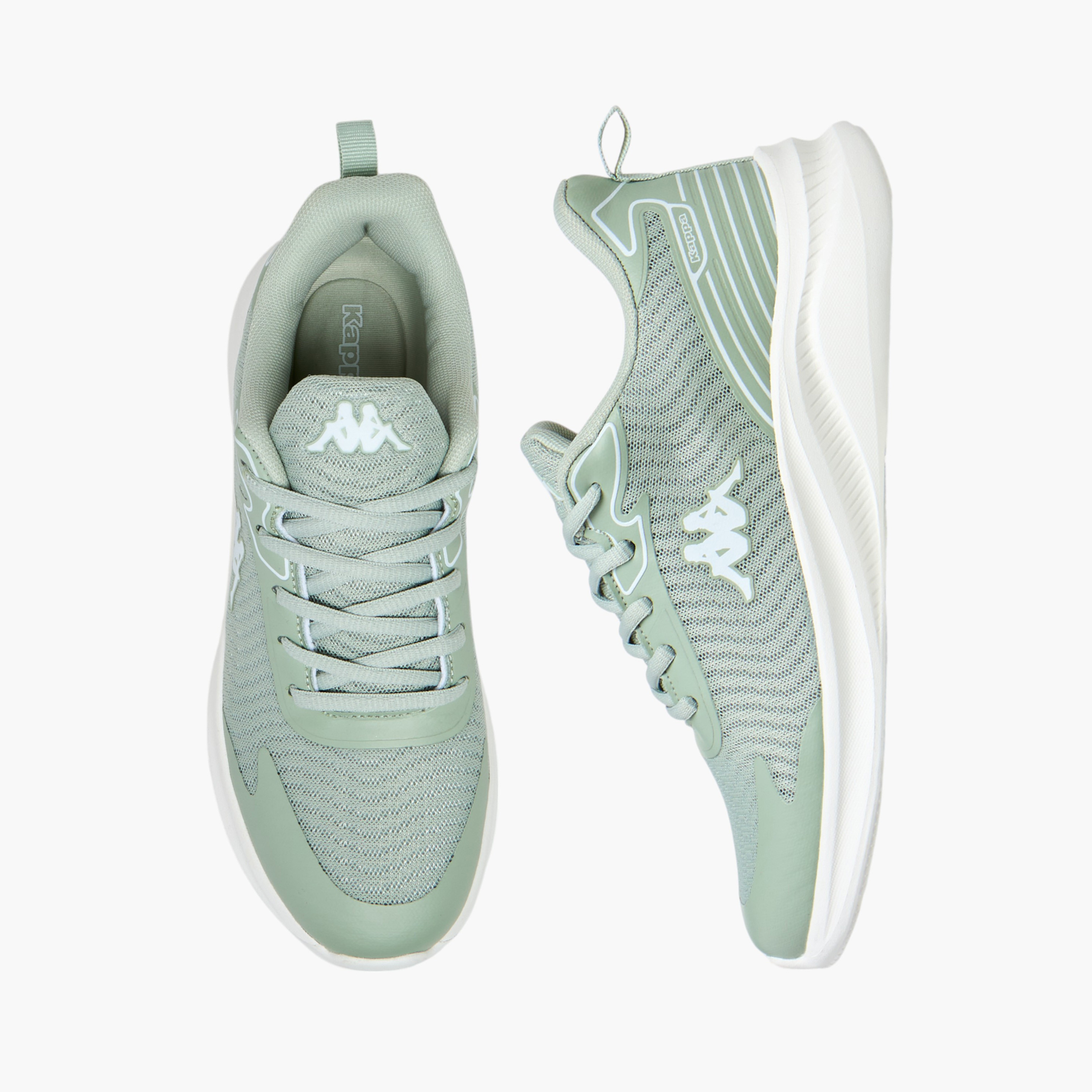 حذاء رياضي برباط إغلاق ولسان سحب وزينة شعار للنساء من كابا-sports-women-shoes-image-1